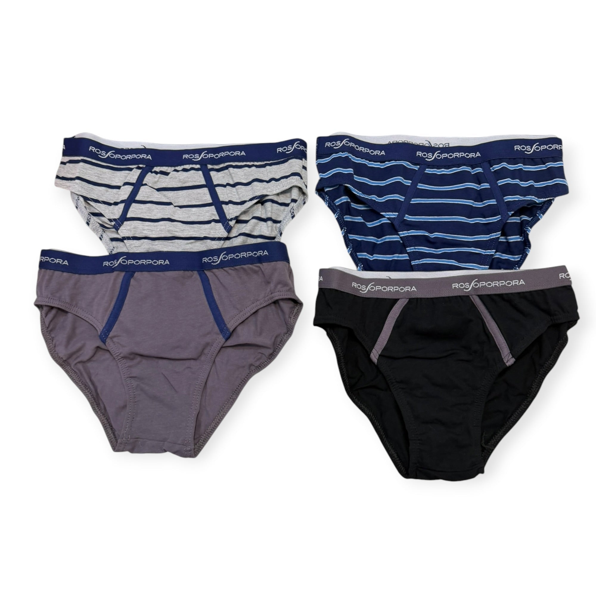 4 - Pack Slip Bimbo in Cotone Elastico Esterno Rossoporpora Art.SS589 - Boutique dell'Intimo e del Neonato