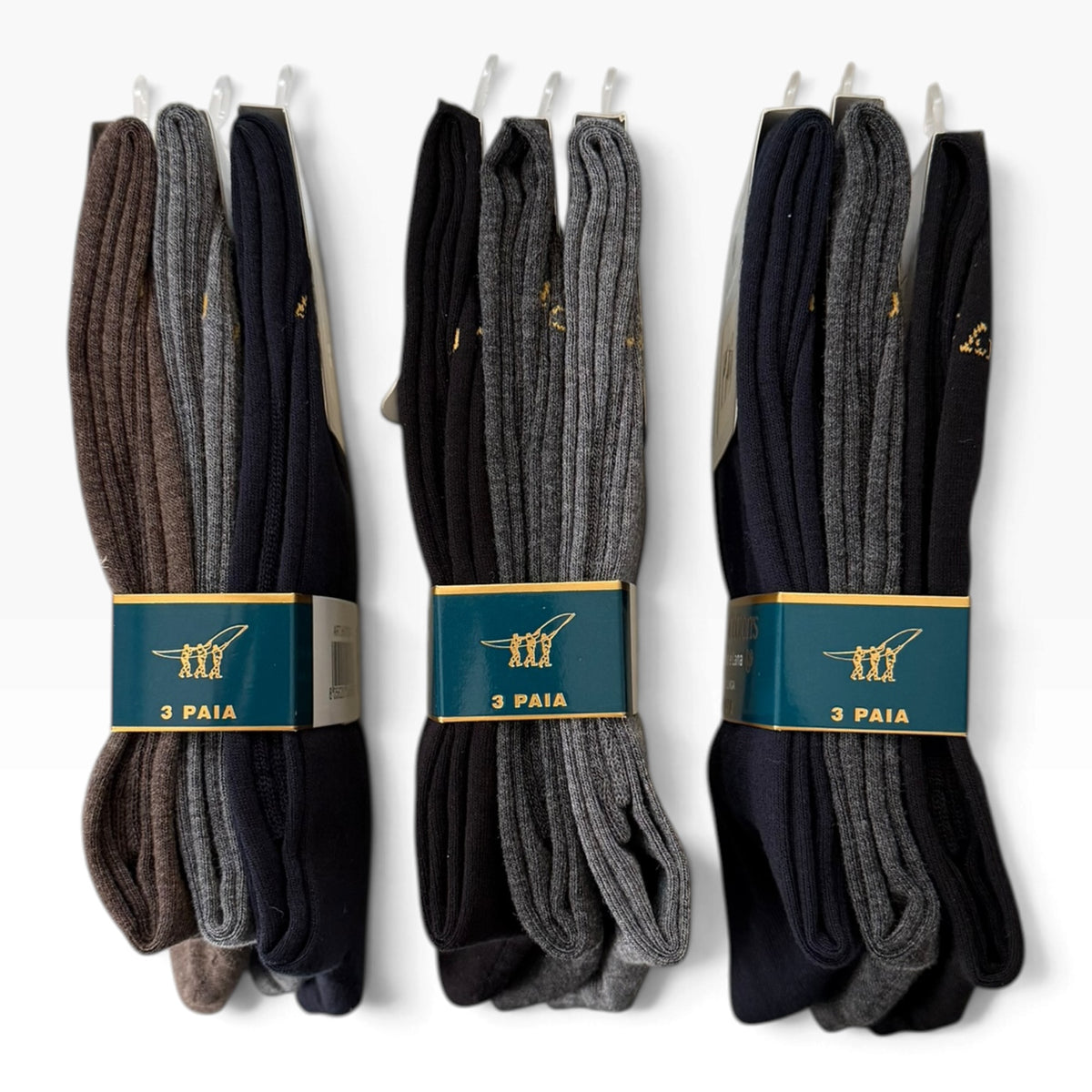 Tri-Pack Calza Lunga Uomo Basic Viscosa & Lana Henry Cotton's Art.HV103