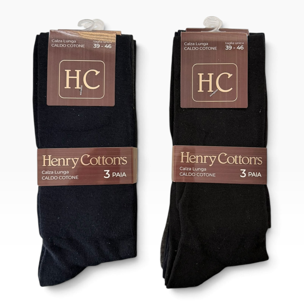 Tri-Pack Calza Lunga Uomo Basic in Caldo Cotone Cotton's Art.HM121