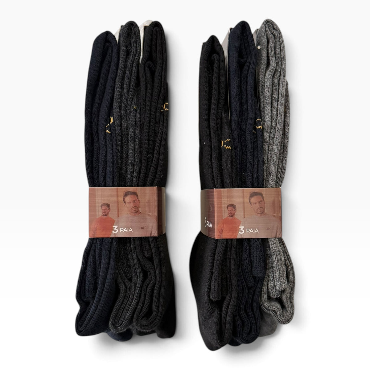 Tri-Pack Calza Lunga Uomo Basic in Caldo Cotone Cotton's Art.HM121