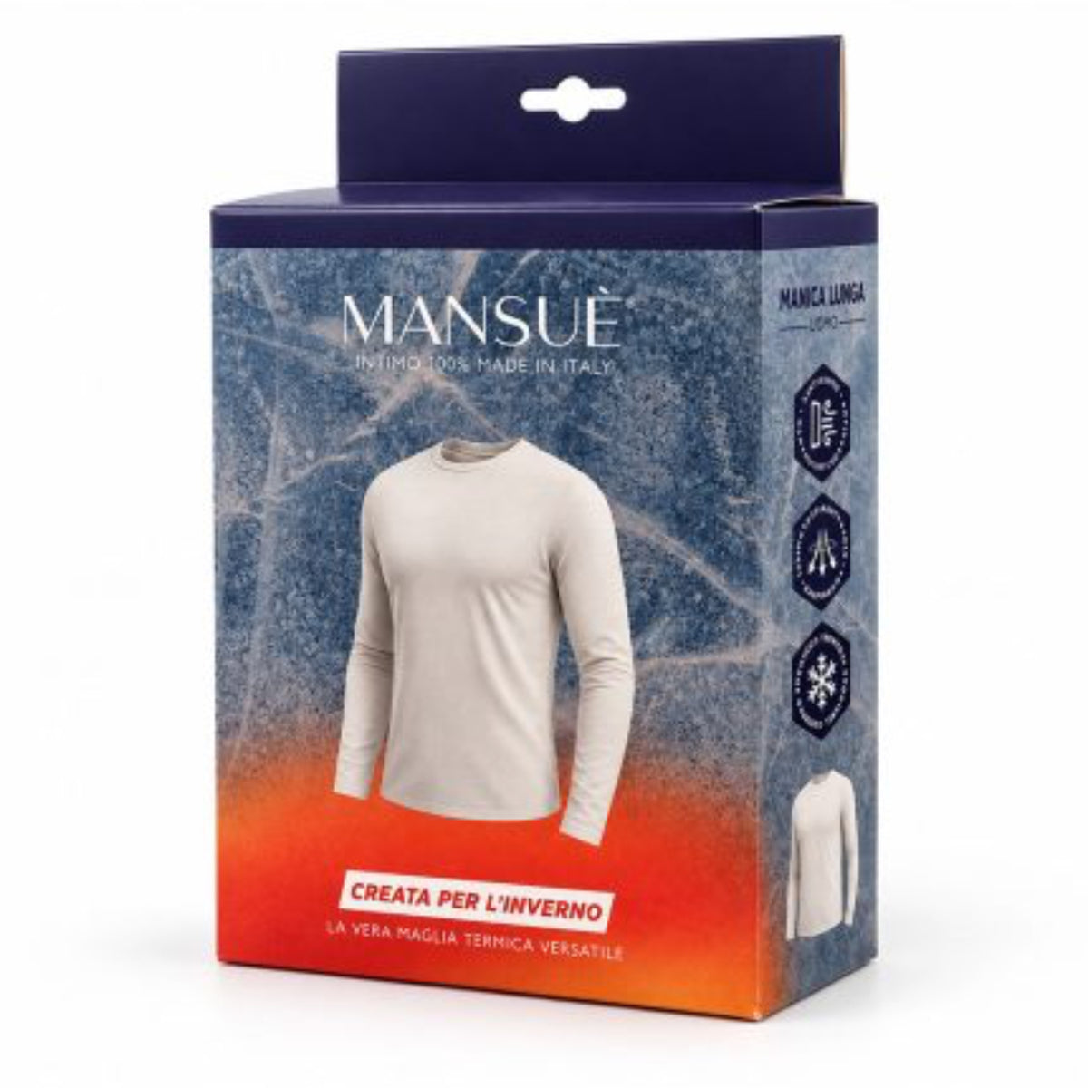 Maglia Uomo Manica Lunga Termica Girocollo Mansuè Art.LIVIGNO