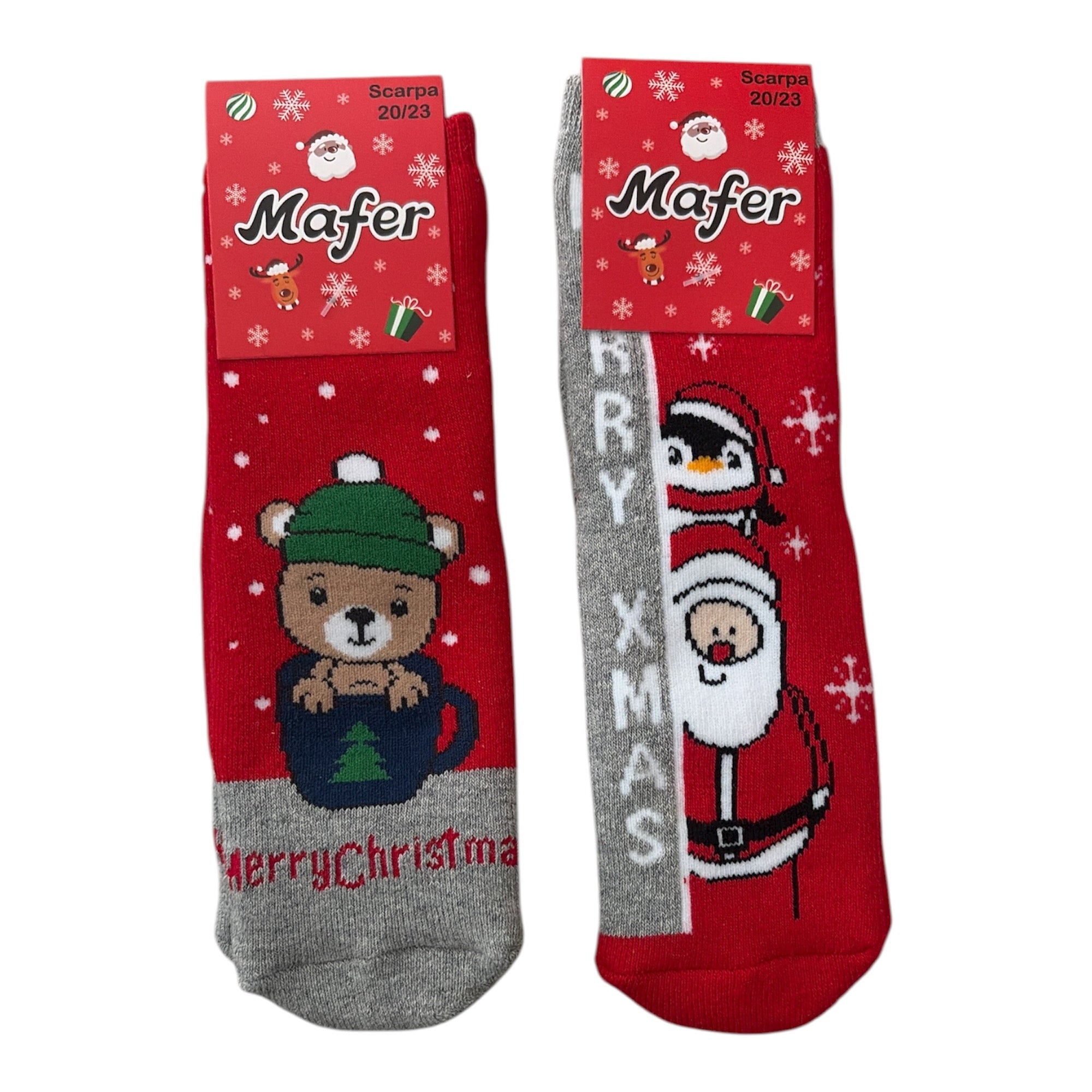 Antiscivolo Neonato Natalizie in Caldo Cotone Mafer Art.7539 - Boutique dell'Intimo e del Neonato