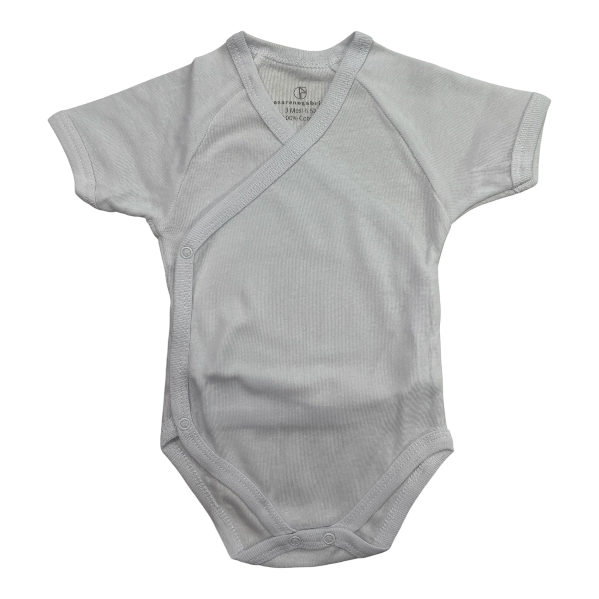BODY MEZZA MANICA COTONE NAZARENO GABRIELLI ART.NG226 - APERTURA DAVANTI - Boutique dell'Intimo e del Neonato