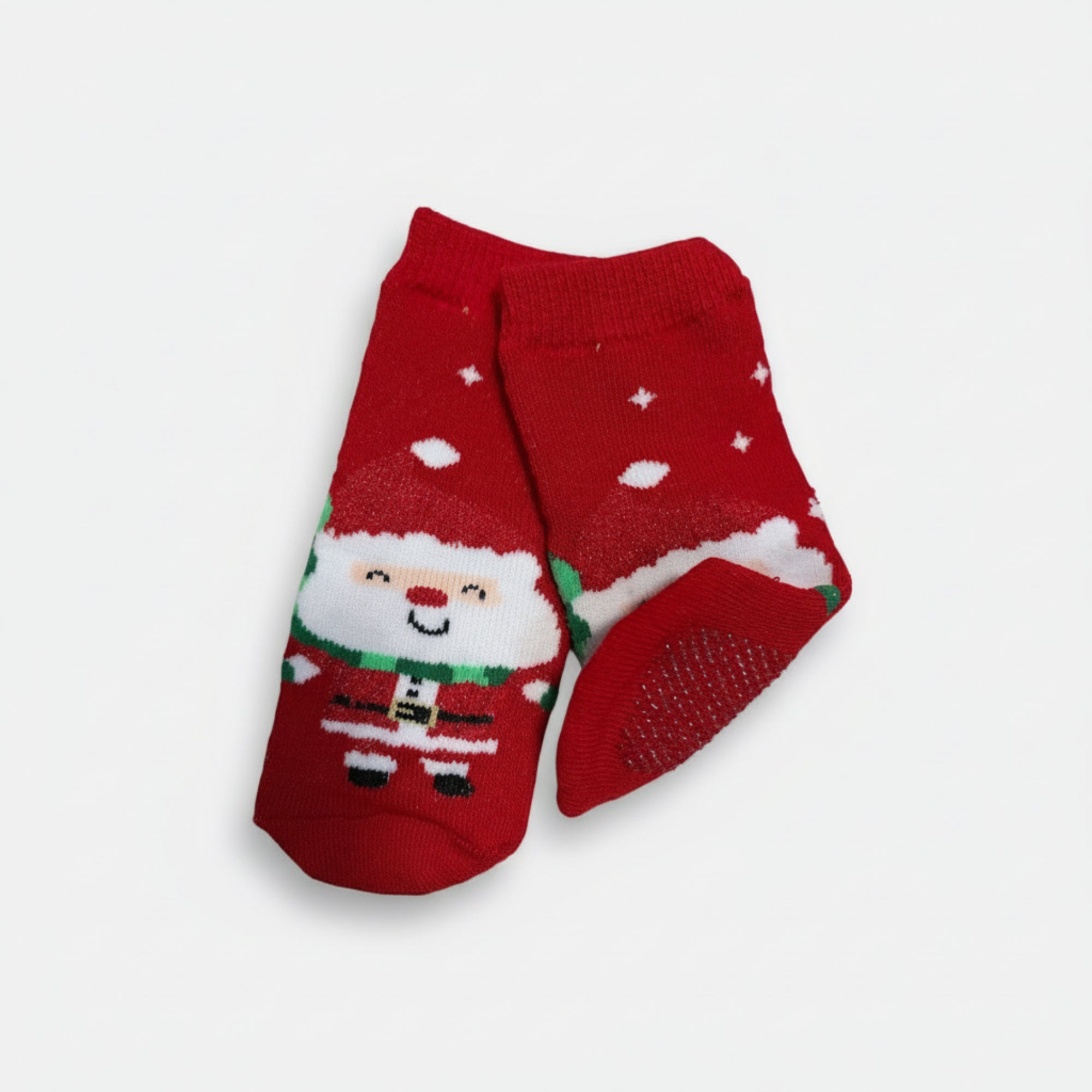 Box Calza Neonato Antiscivolo Natalizio in Caldo Cotone Meritex Art.4469N - Boutique dell'Intimo e del Neonato