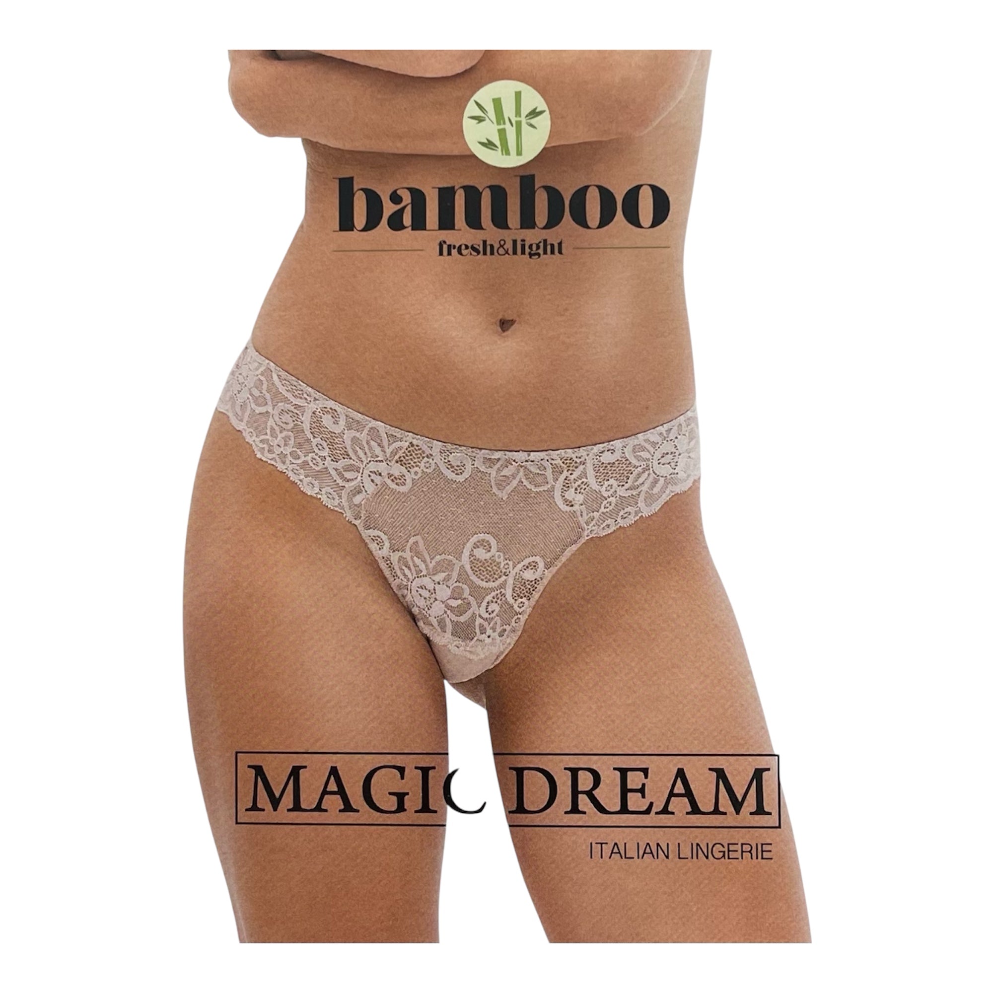 Brasiliana Donna in Cotone Bamboo e Pizzo Magic Dream Art.8936 - Boutique dell'Intimo e del Neonato