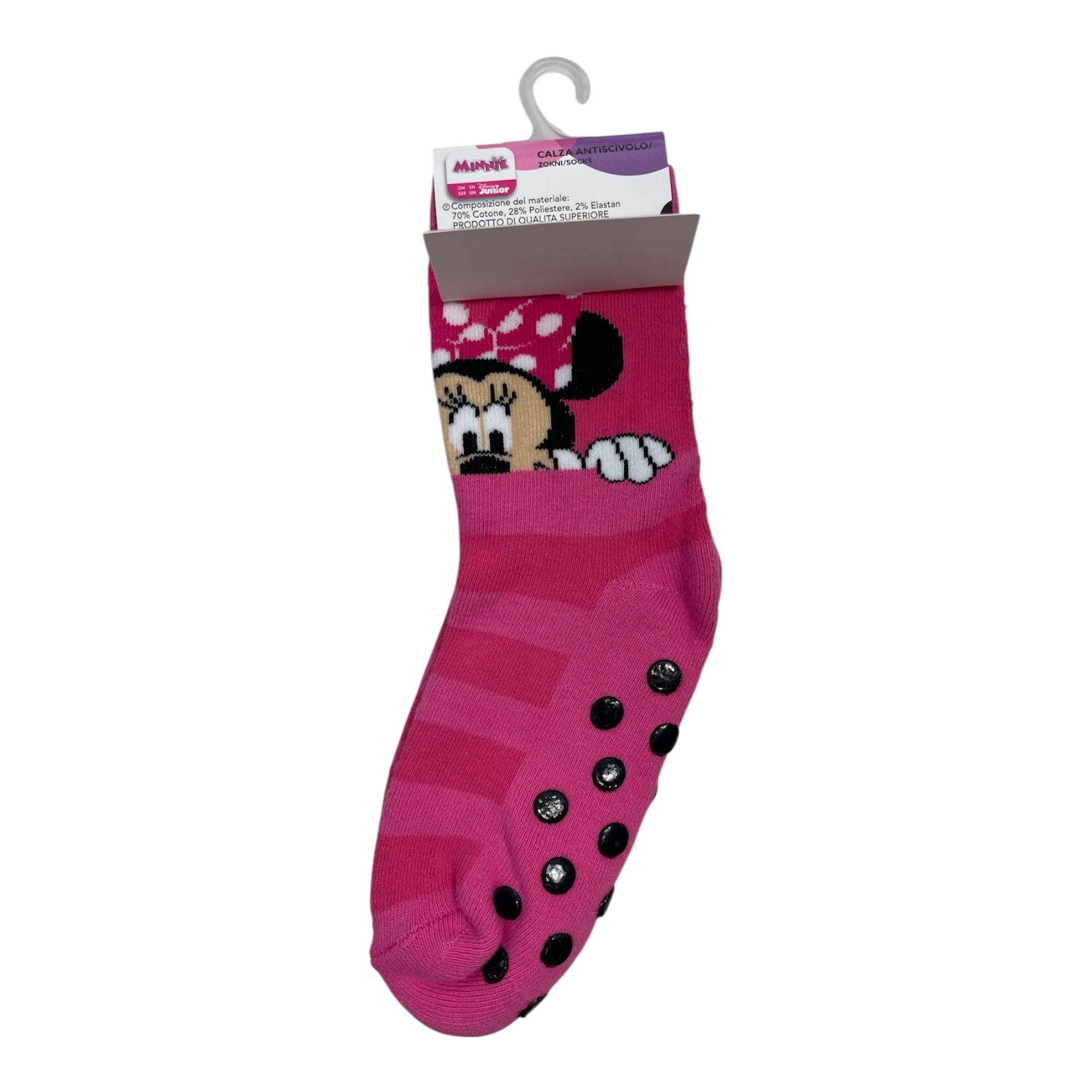 Calza Antiscivolo Bimba in Caldo Cotone Disney Minnie Art.MIN - 1539 - Boutique dell'Intimo e del Neonato