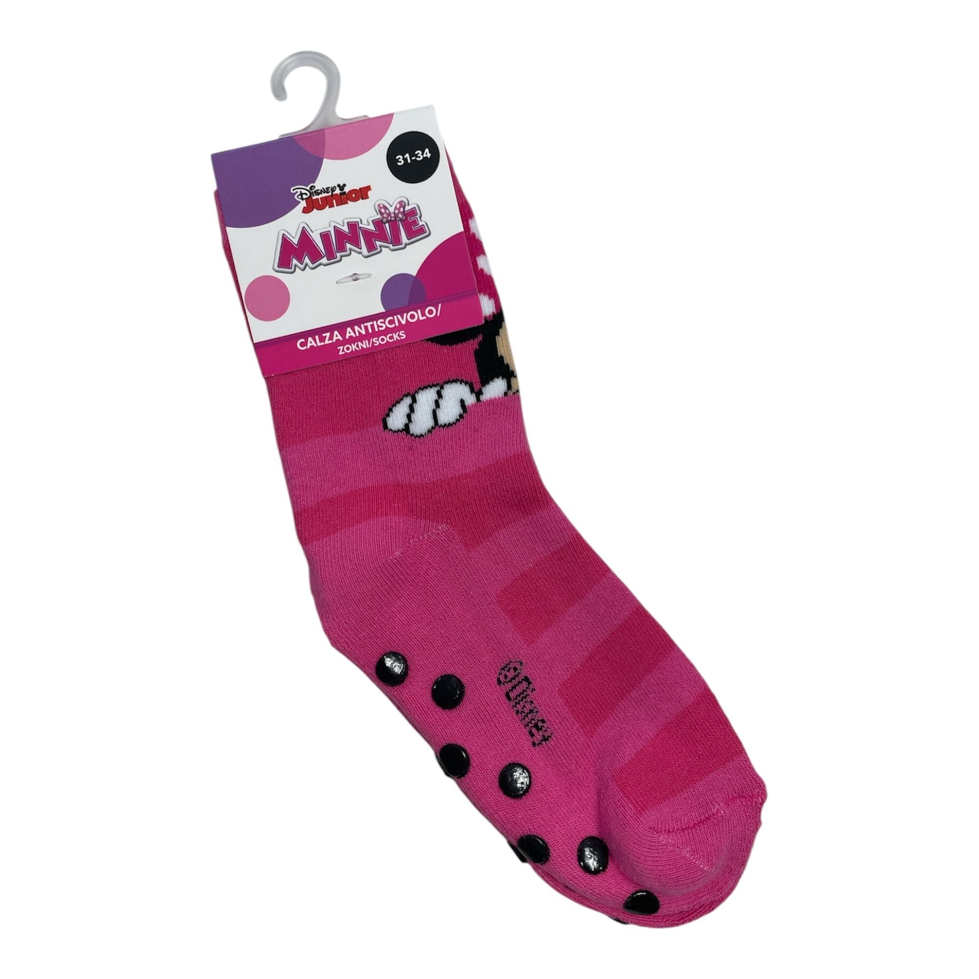 Calza Antiscivolo Bimba in Caldo Cotone Disney Minnie Art.MIN - 1539 - Boutique dell'Intimo e del Neonato