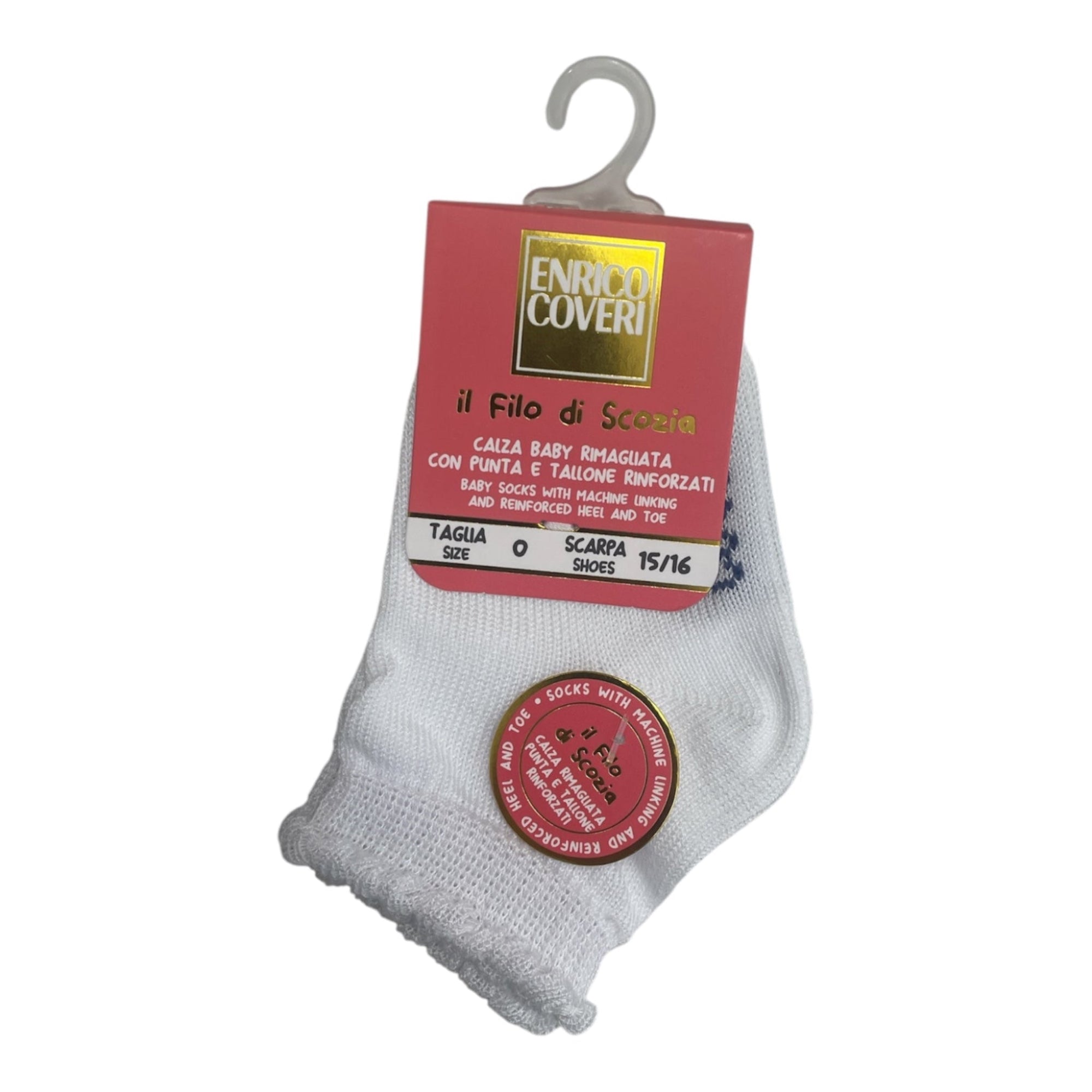 Calza Corta Bimba Filo di Scozia Enrico Coveri Art.DAINTY 10539 - BOUTIQUE INTIMO E NEONATO