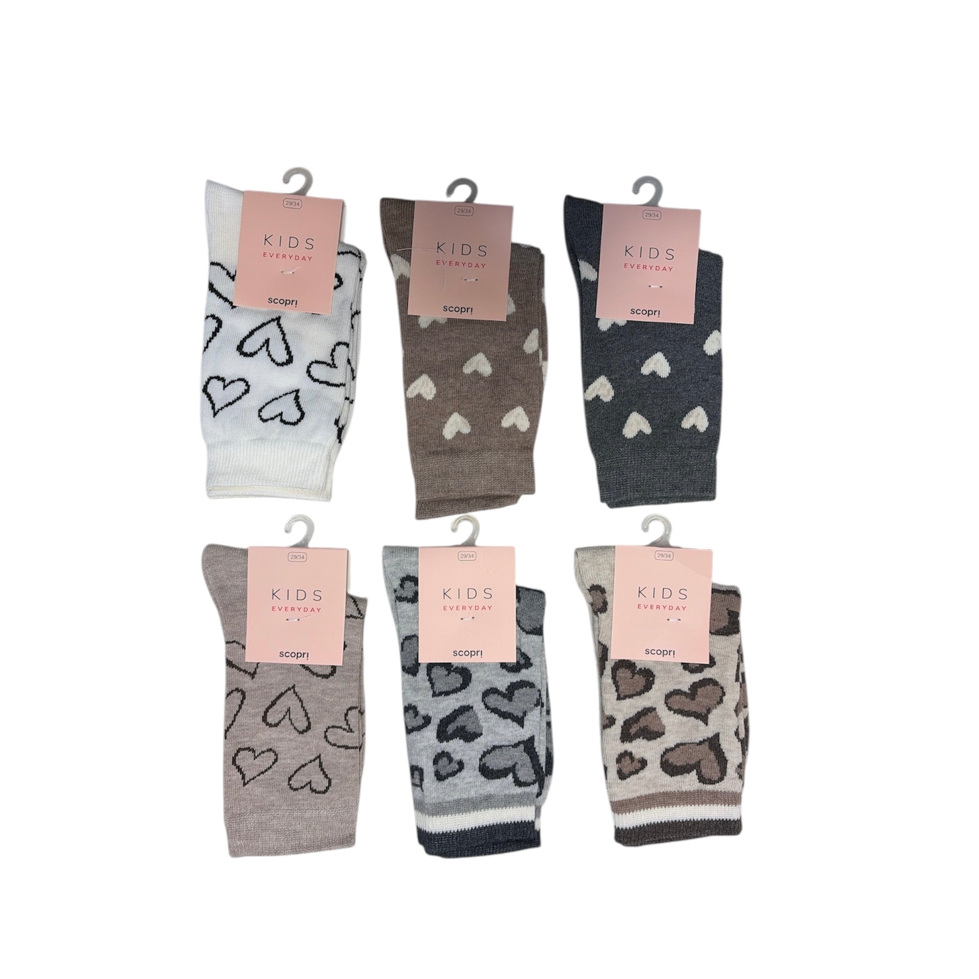 Calza Corta Bimba in Caldo Cotone Fantasia Scopri Art.CHICCA - Boutique dell'Intimo e del Neonato