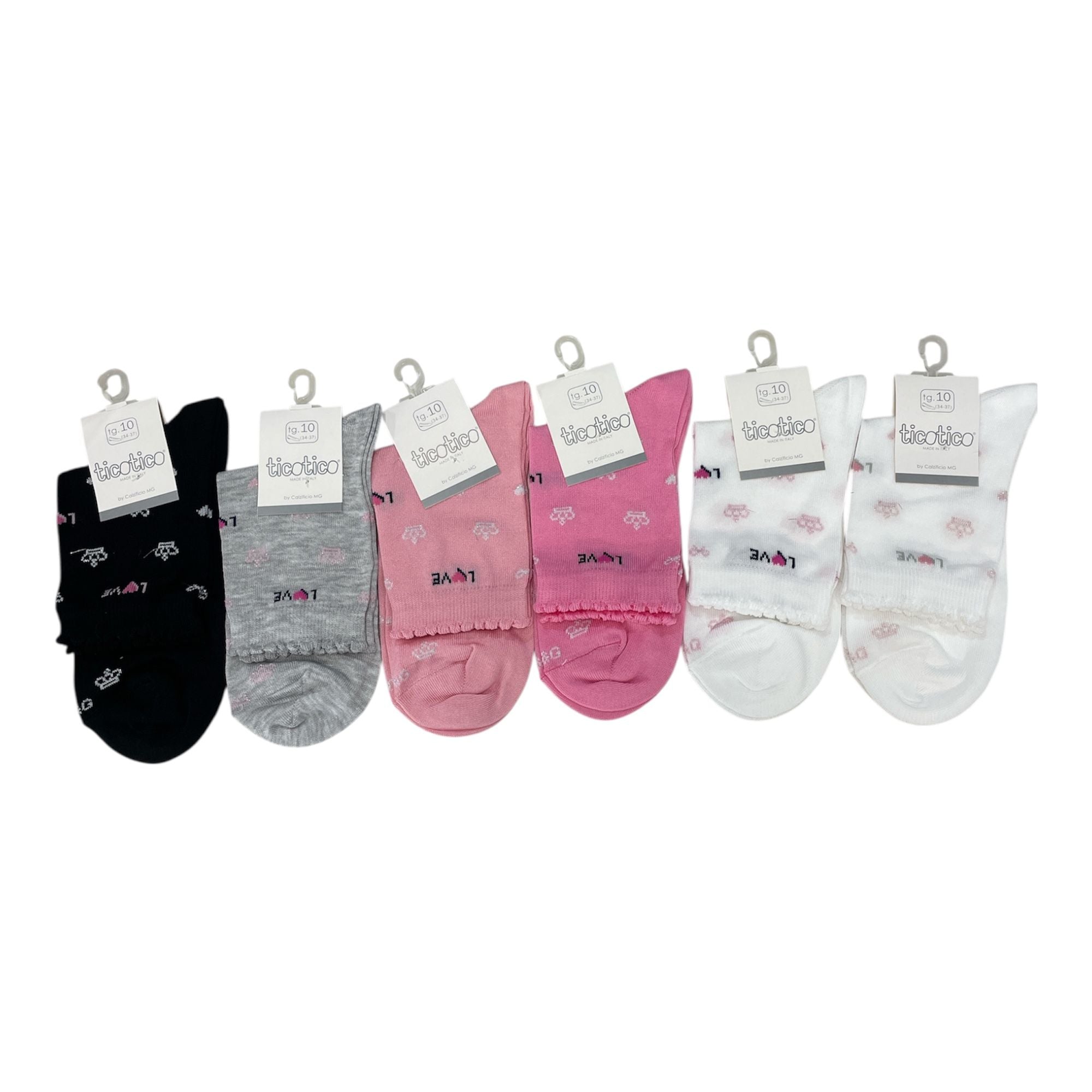 Calza Corta Bimba in Cotone Fantasia Tico Tico Art.GC24402 - Boutique dell'Intimo e del Neonato