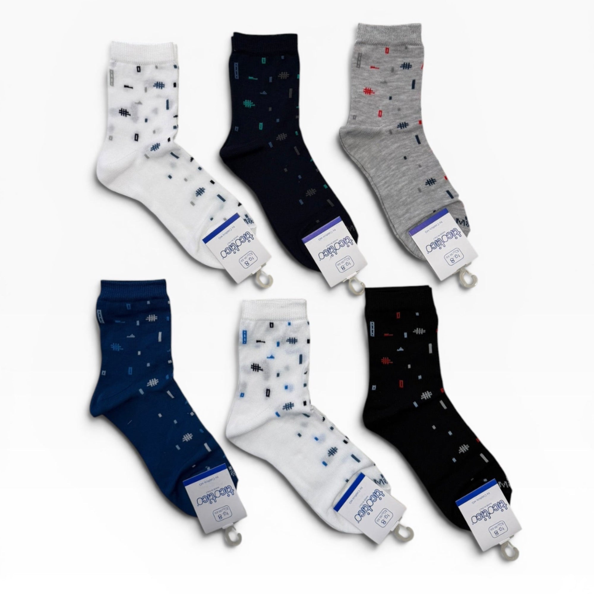 Calza Corta Bimbo in Cotone Assortito Tico Tico Art.BC26203 - Boutique dell'Intimo e del Neonato