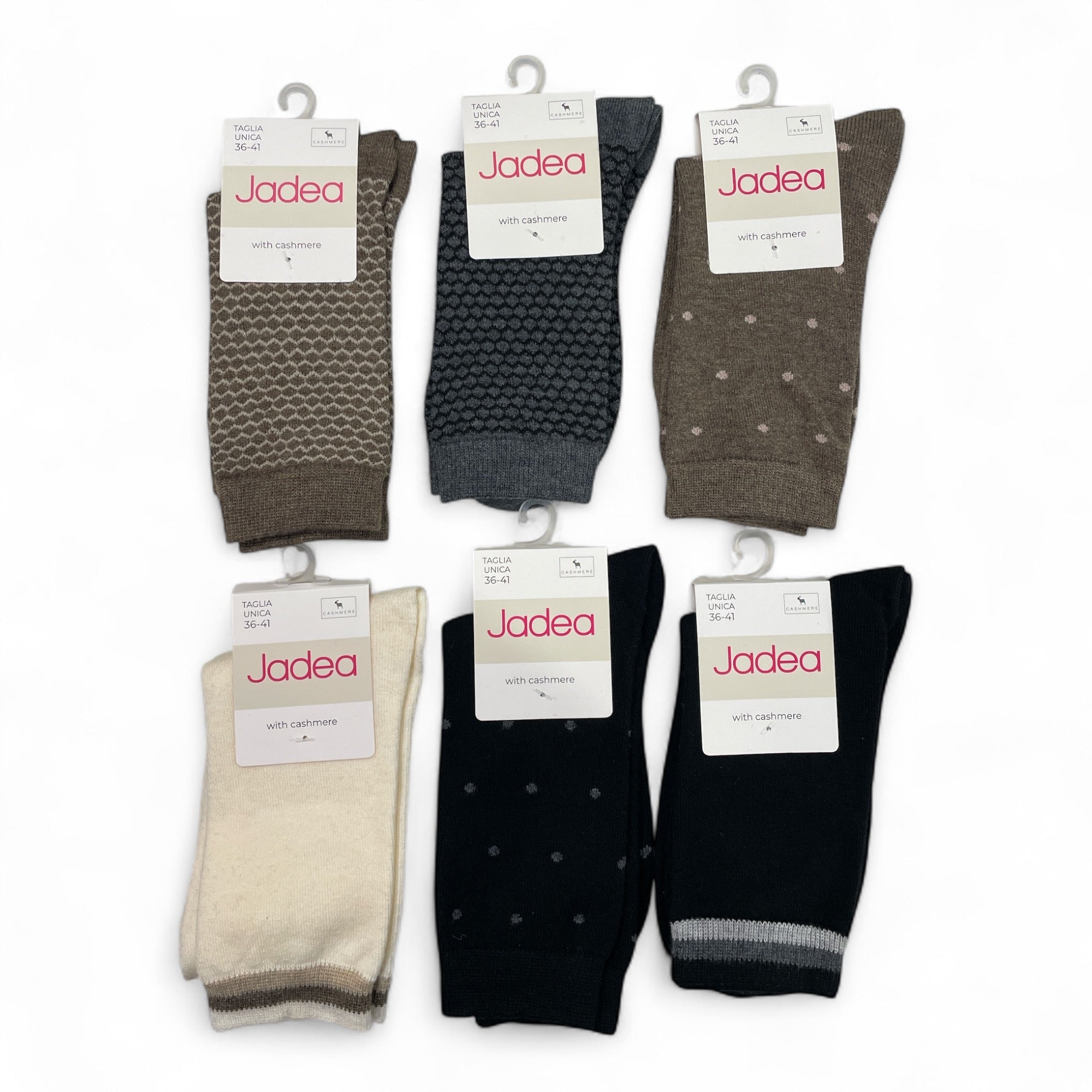 Calza Corta Donna in Caldo Cotone con Cashmere Fantasia Jadea Art.JCB805 - Boutique dell'Intimo e del Neonato