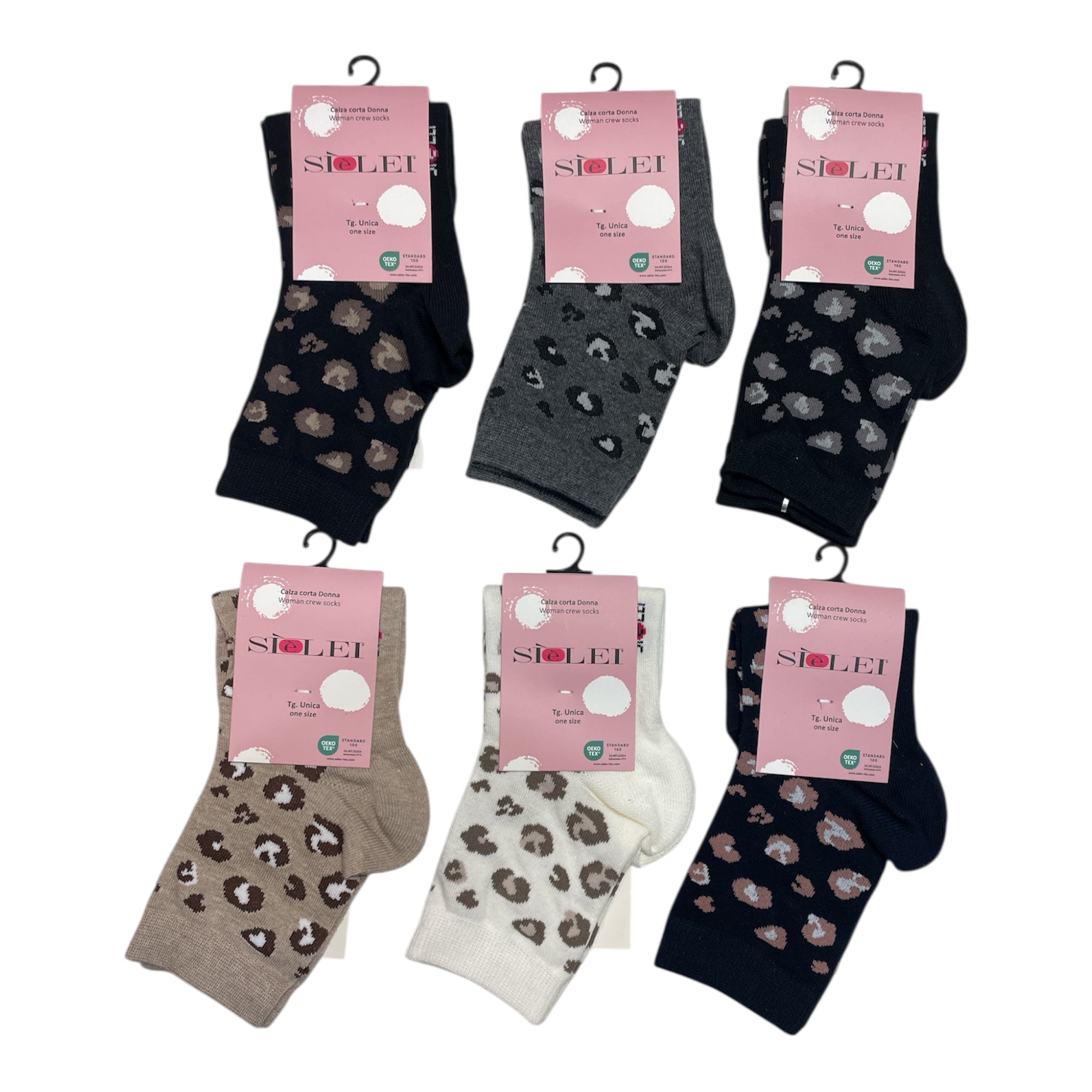 Calza Corta Donna in Caldo Cotone Fantasia Si è Lei Art.VENICE - Boutique dell'Intimo e del Neonato