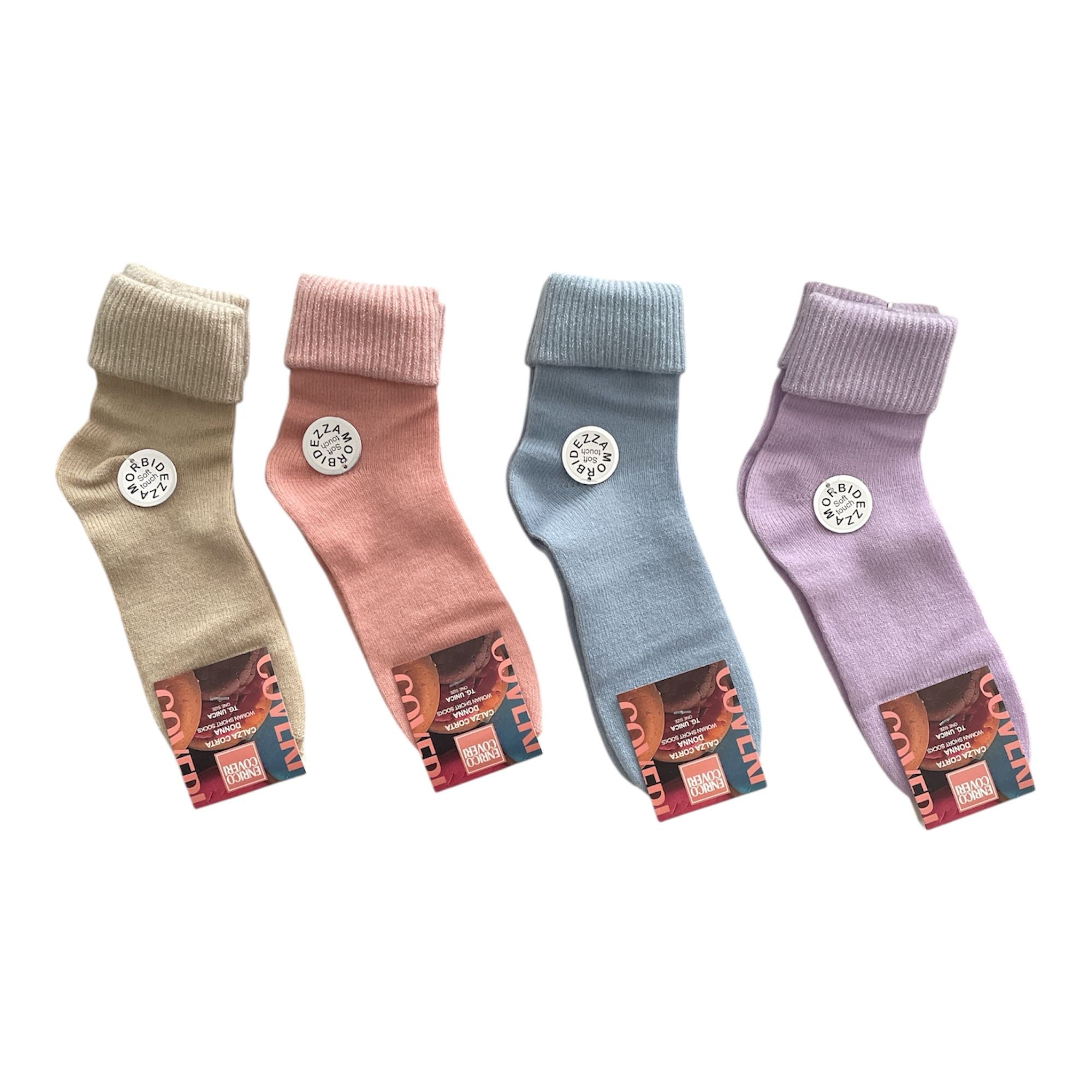 Calza Corta Donna Soft - Touch Morbidezza Fantasia Enrico Coveri Art.PREZIOSO - Boutique dell'Intimo e del Neonato