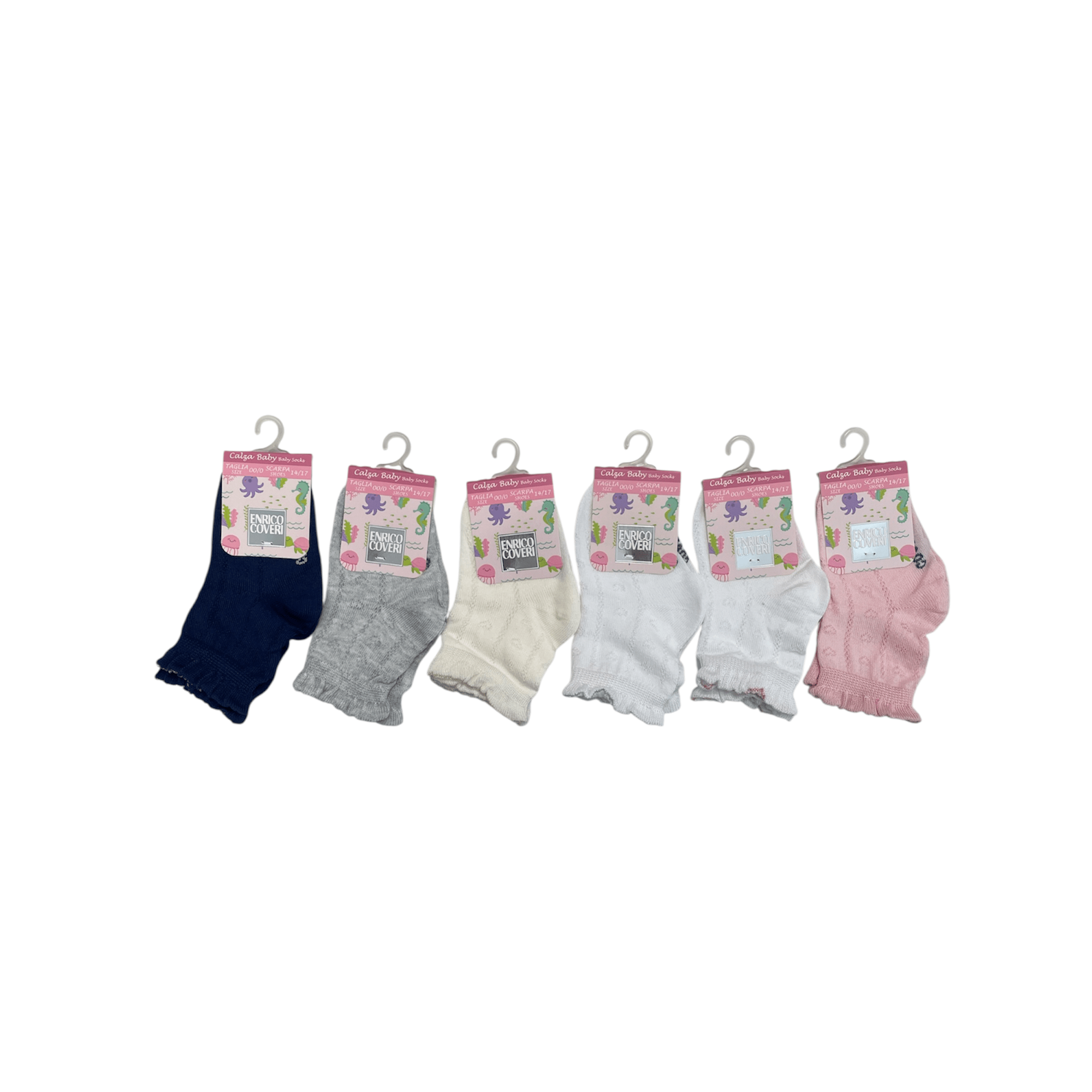 Calza Corta Neonato in Cotone Enrico Coveri Art.LITTLE - BOUTIQUE INTIMO E NEONATO