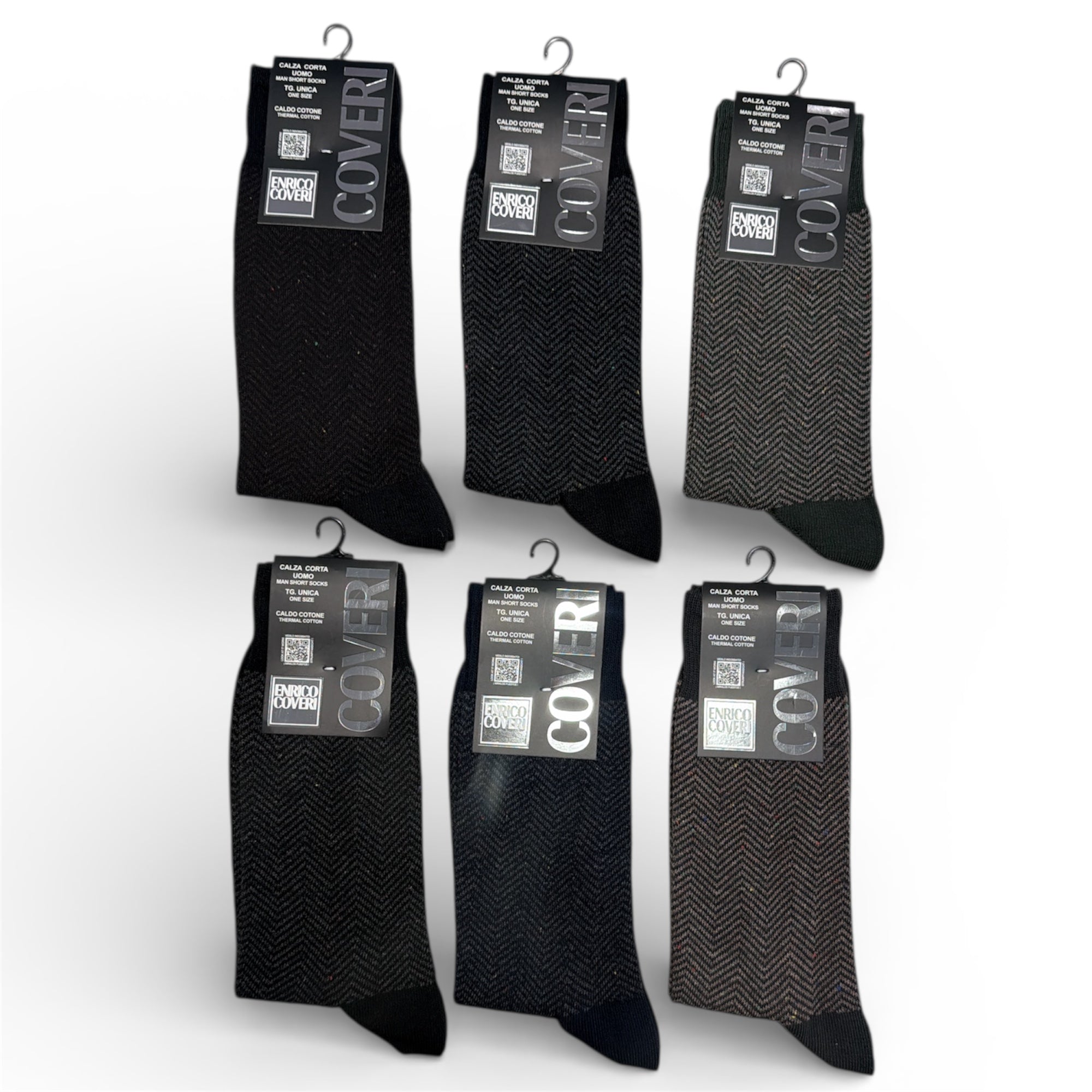 Calza Corta Uomo in Cotone Trend Line Enrico Coveri Art.371ASS - Boutique dell'Intimo e del Neonato