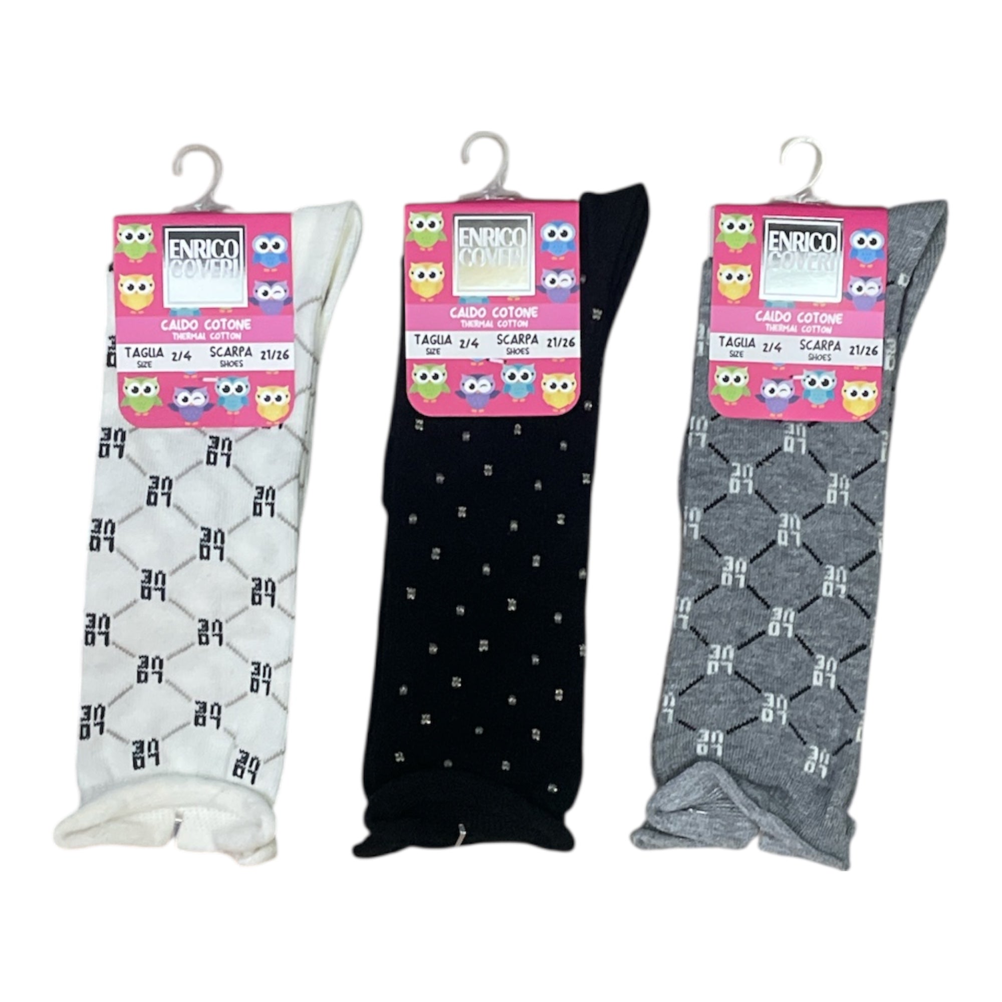 Calza Lunga Bimba in Caldo Cotone Enrico Coveri Art.AURORA 255 - Boutique dell'Intimo e del Neonato