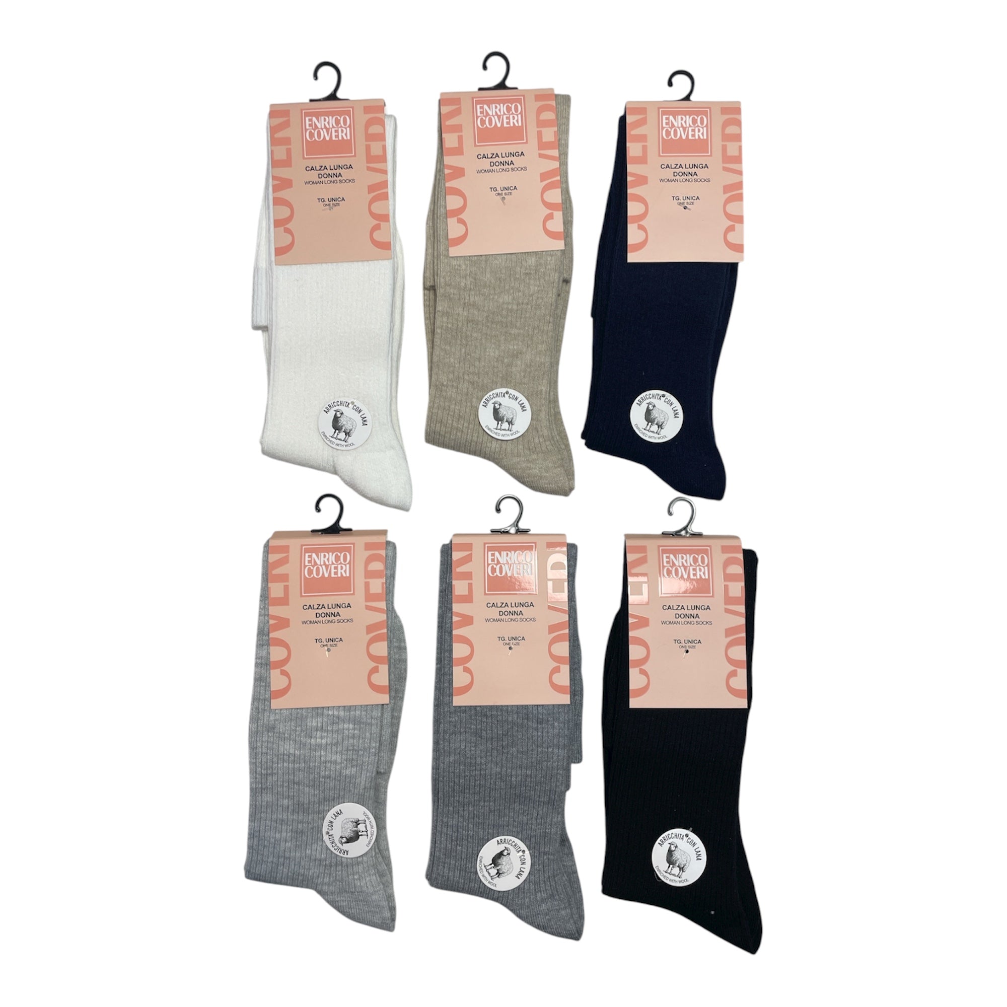 Calza Lunga Donna in Caldo Cotone con Lana Enrico Coveri Art.BEATRICE - Boutique dell'Intimo e del Neonato