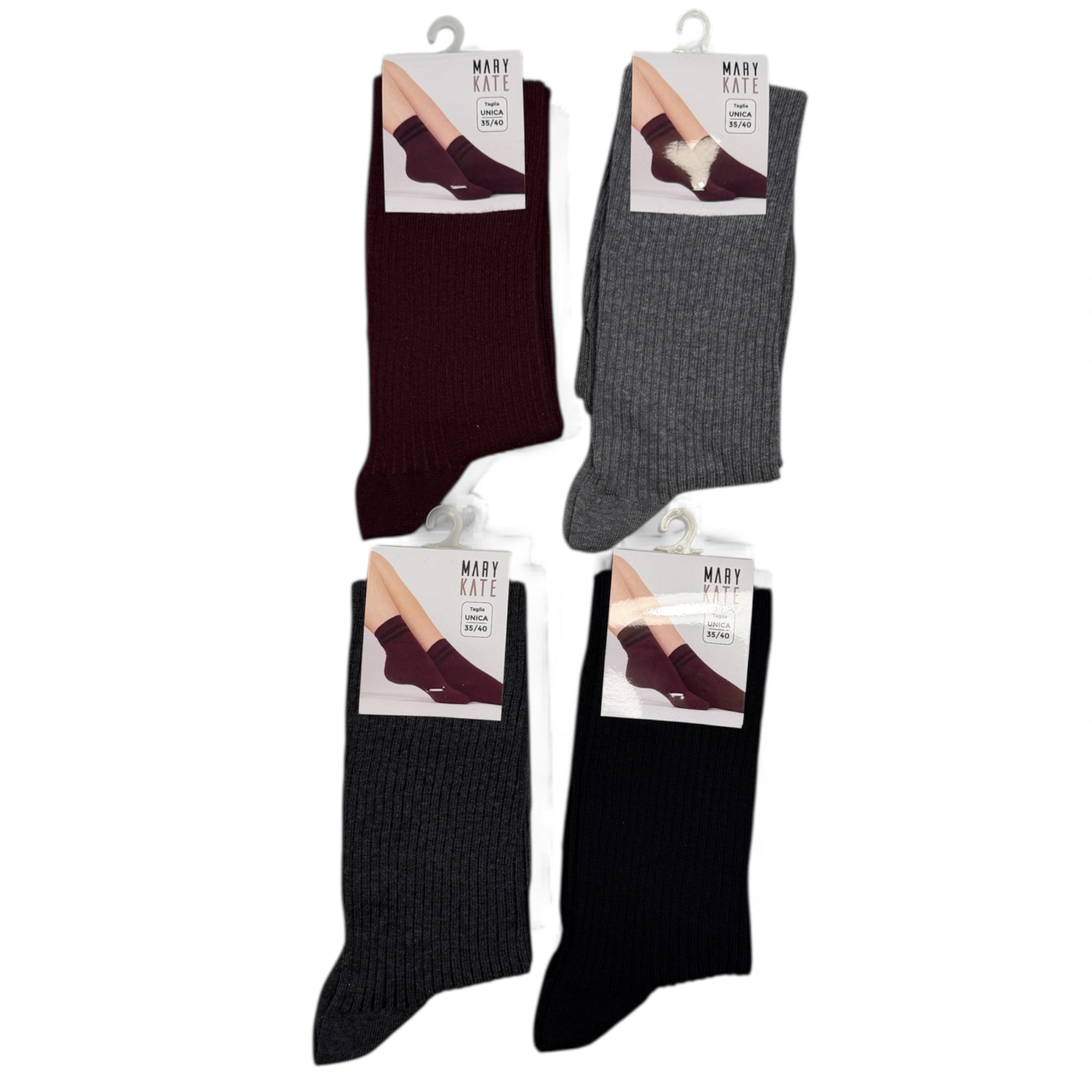 Calza Lunga Donna in Caldo Cotone Costina Mary Kate SC Calze Art.MK - 761L - Boutique dell'Intimo e del Neonato