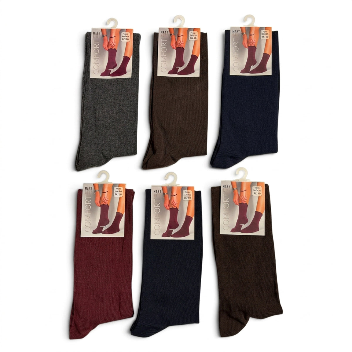 Calza Lunga Donna in Caldo Cotone Tinta Unita Comfort Mary Kate Art.VICTORIA - Boutique dell'Intimo e del Neonato