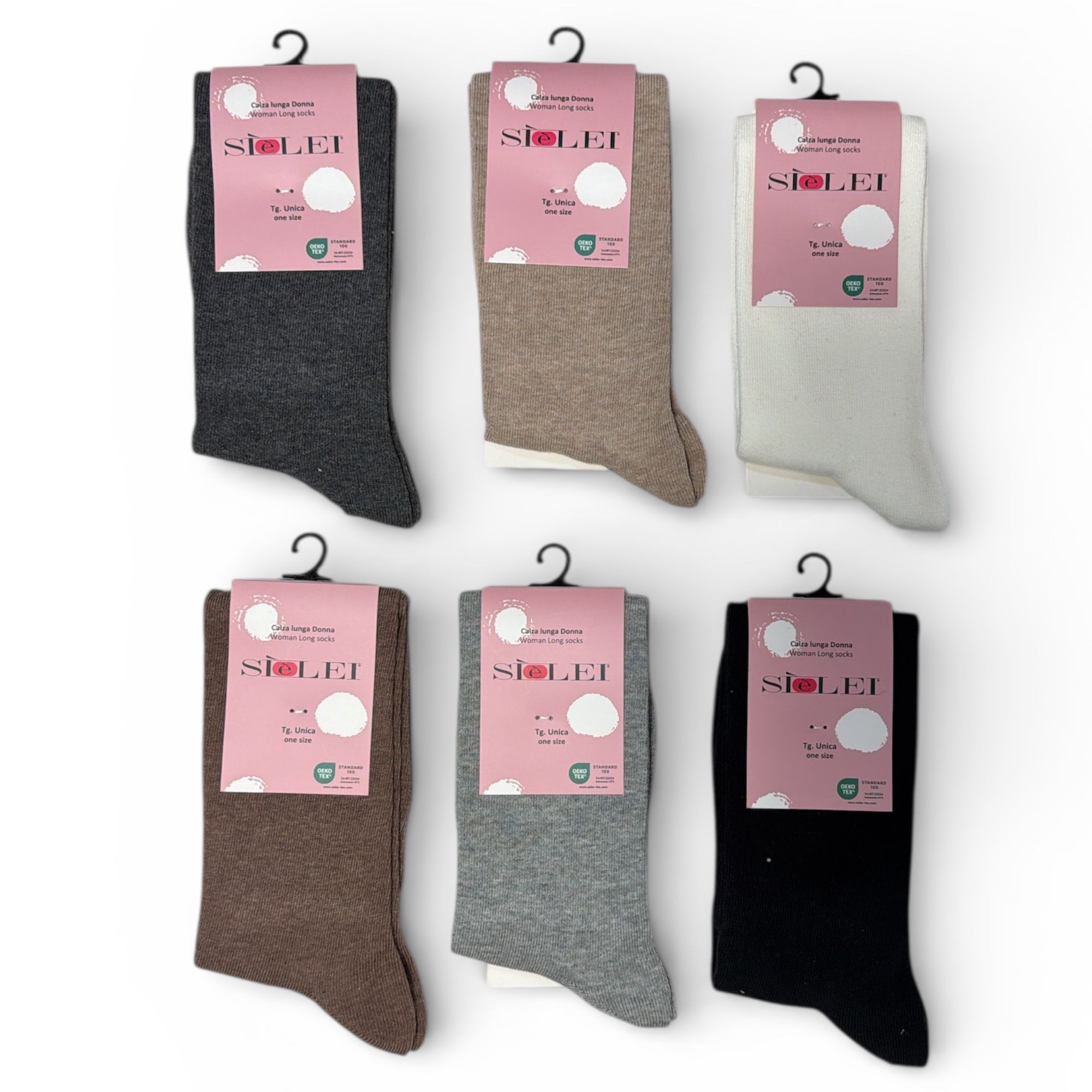 Calza Lunga Donna in Caldo Cotone Tinta Unita Si è Lei Art.CO02 ORGANICO NATURA - Boutique dell'Intimo e del Neonato