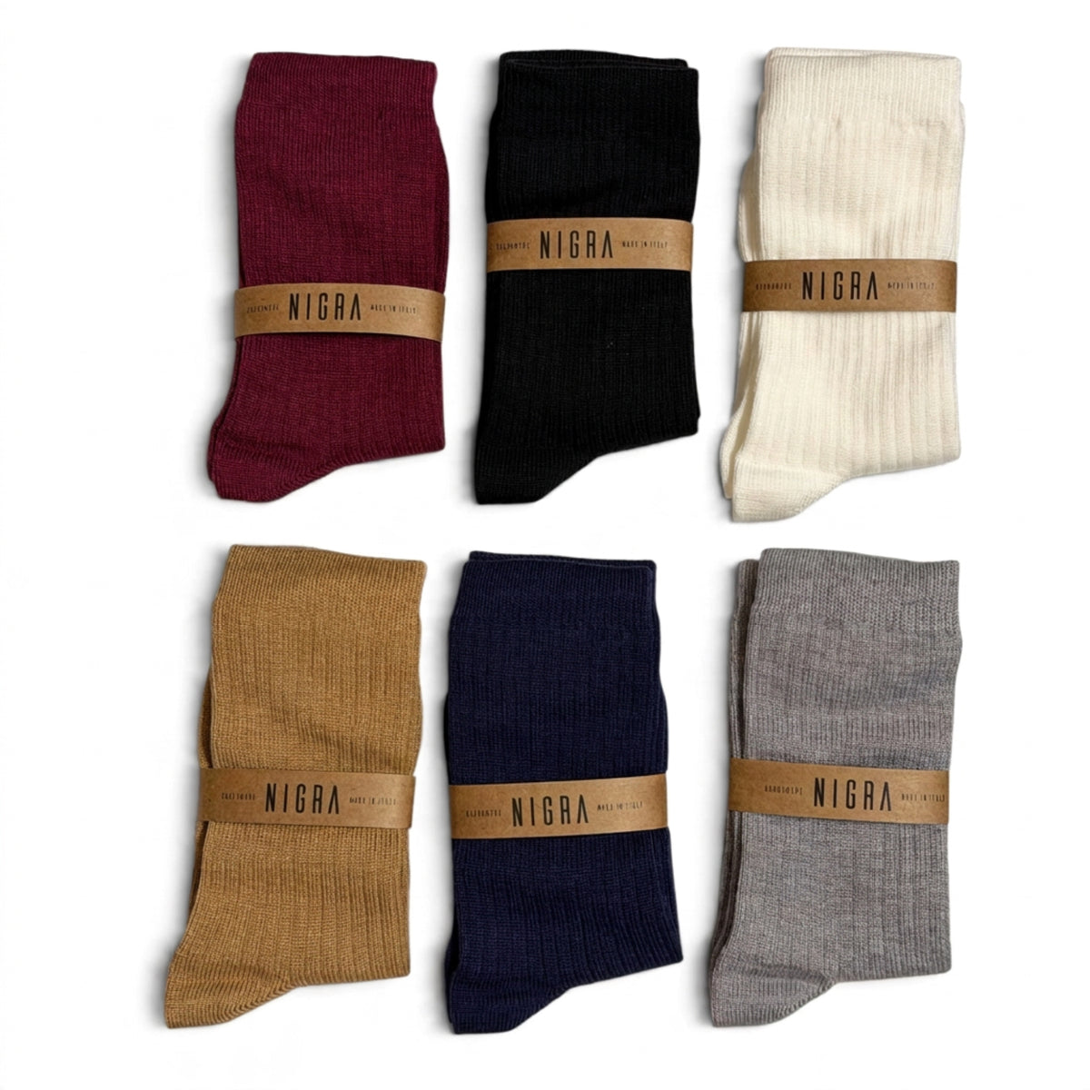 Calza Lunga Donna in Cotone e Cashmere Tinta Unita Nigra Art.780C - Boutique dell'Intimo e del Neonato
