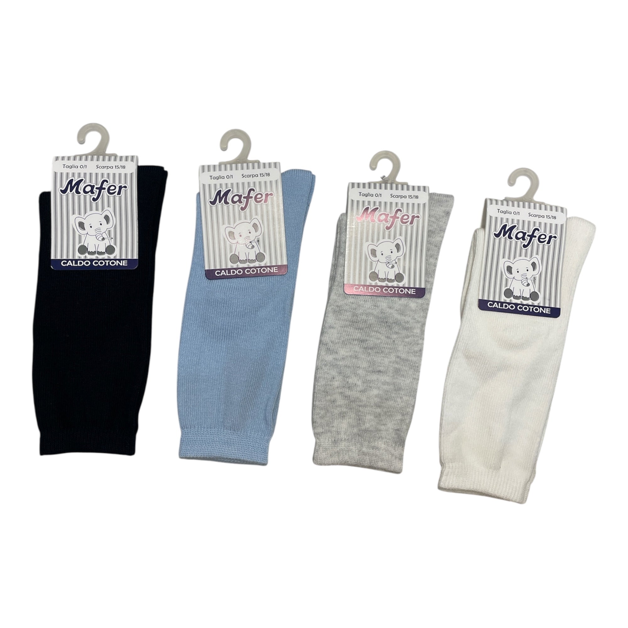 Calza Lunga Neonato Assortito in Caldo Cotone Mafer Art.BML2392 - Boutique dell'Intimo e del Neonato