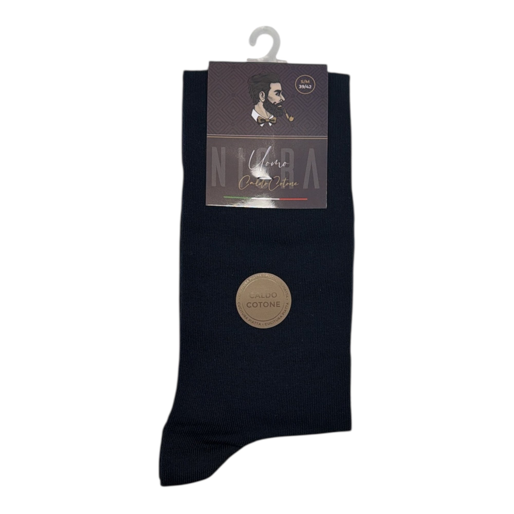 Calza Lunga Uomo in Caldo Cotone Tinta Unita Nigra Art.LONDON LUNGO - Boutique dell'Intimo e del Neonato