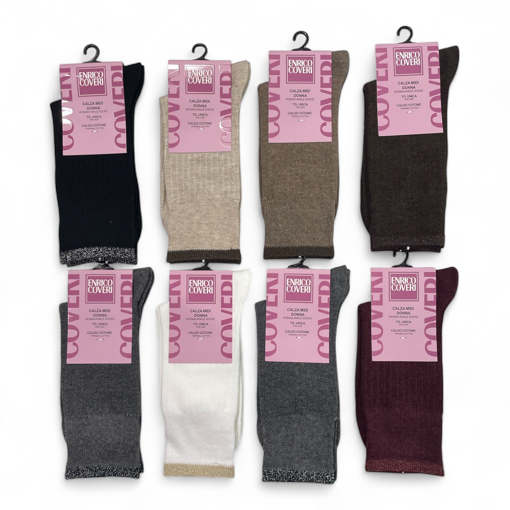 Calza Midi Donna in Caldo Cotone Fantasia Enrico Coveri Art.CHANEL 11ASS - Boutique dell'Intimo e del Neonato