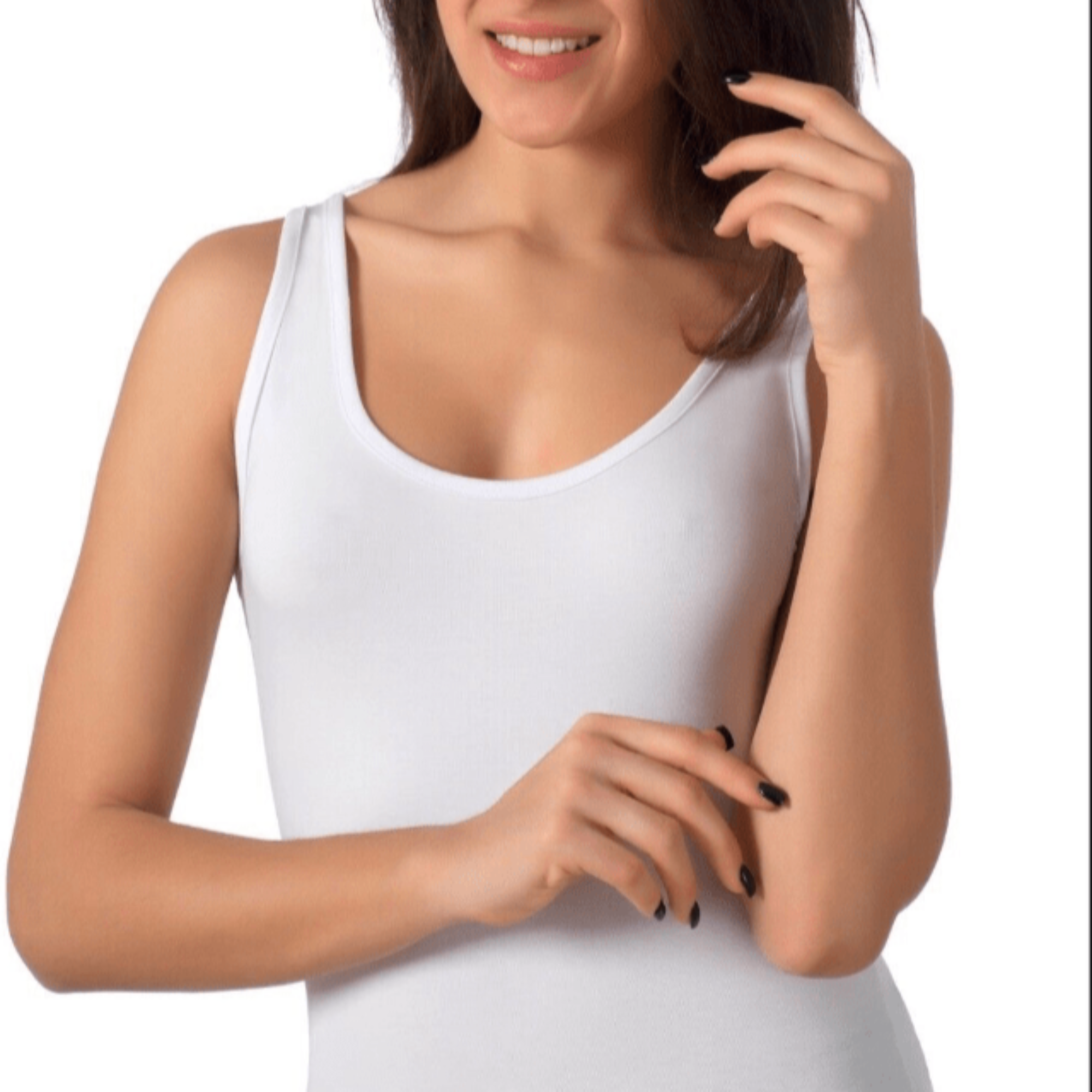 CANOTTA SPALLA LARGA MALIKA ART.201 - COTONE ELASTICIZZATO - BOUTIQUE INTIMO E NEONATO