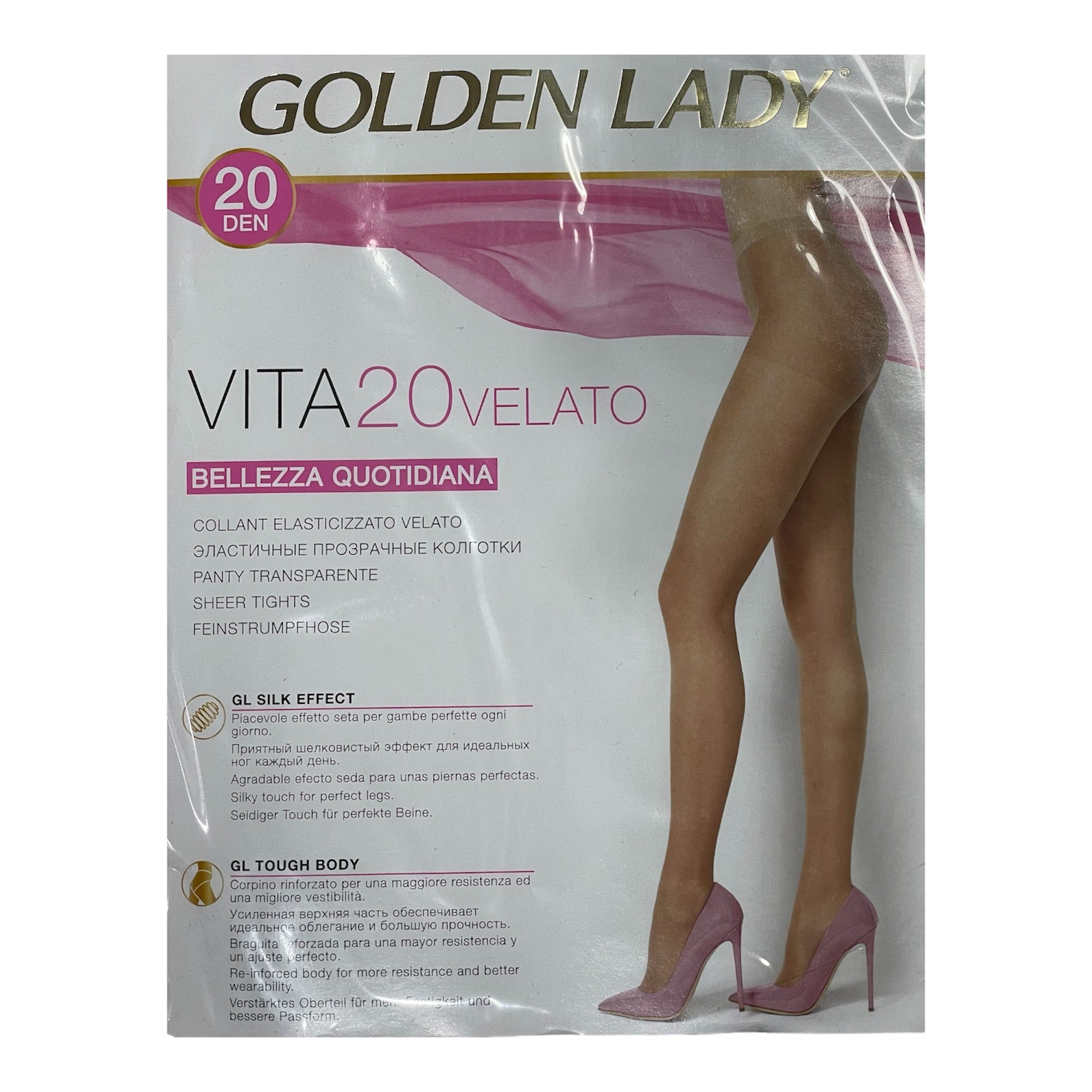 Collant Donna Velato Punta Invisibile Golden Lady Art. VITA 20 Den - Boutique dell'Intimo e del Neonato