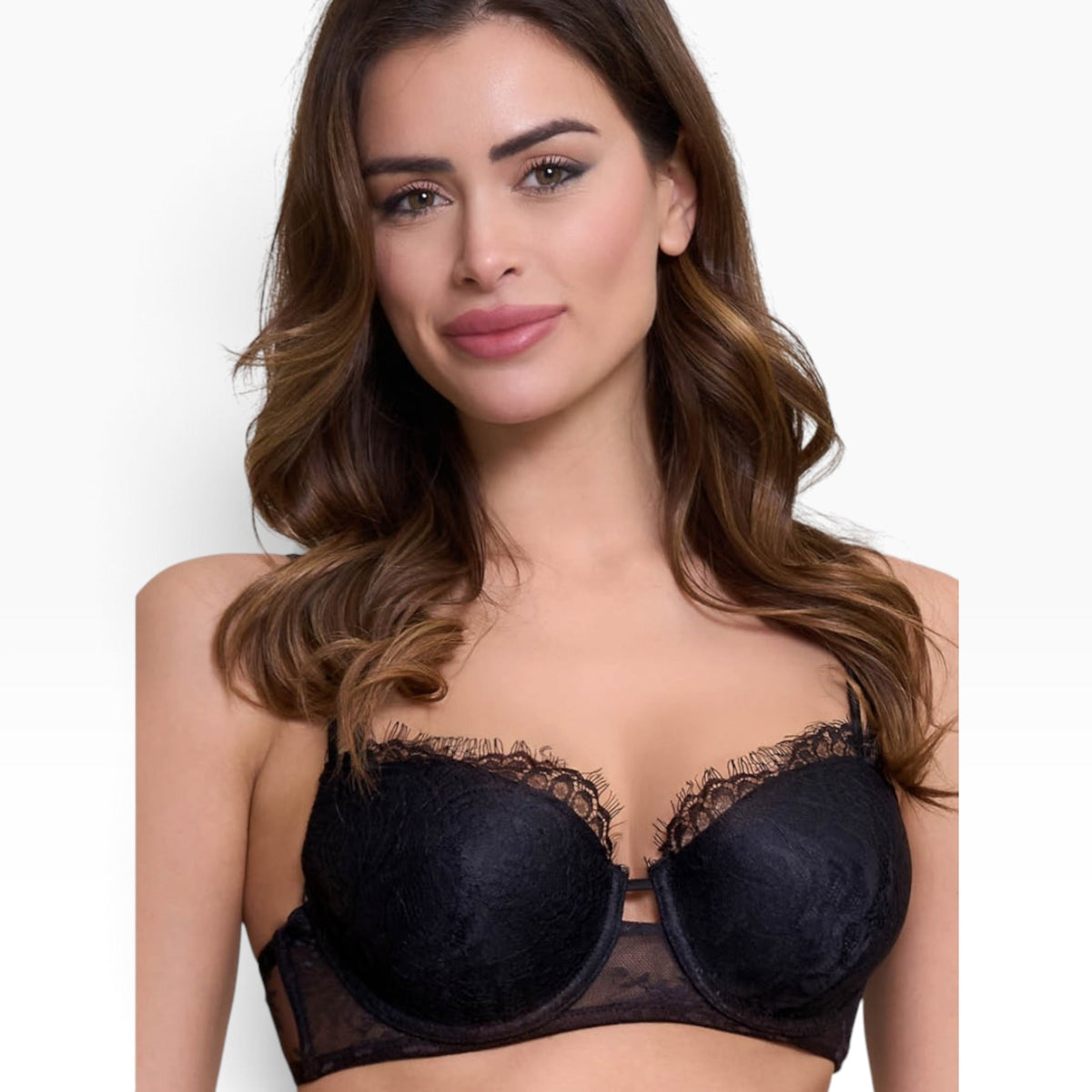 Completo Balconcino Coppa C Secret Noir e Pizzo + Brasiliana Love and Bra Art.112698 - Boutique dell'Intimo e del Neonato
