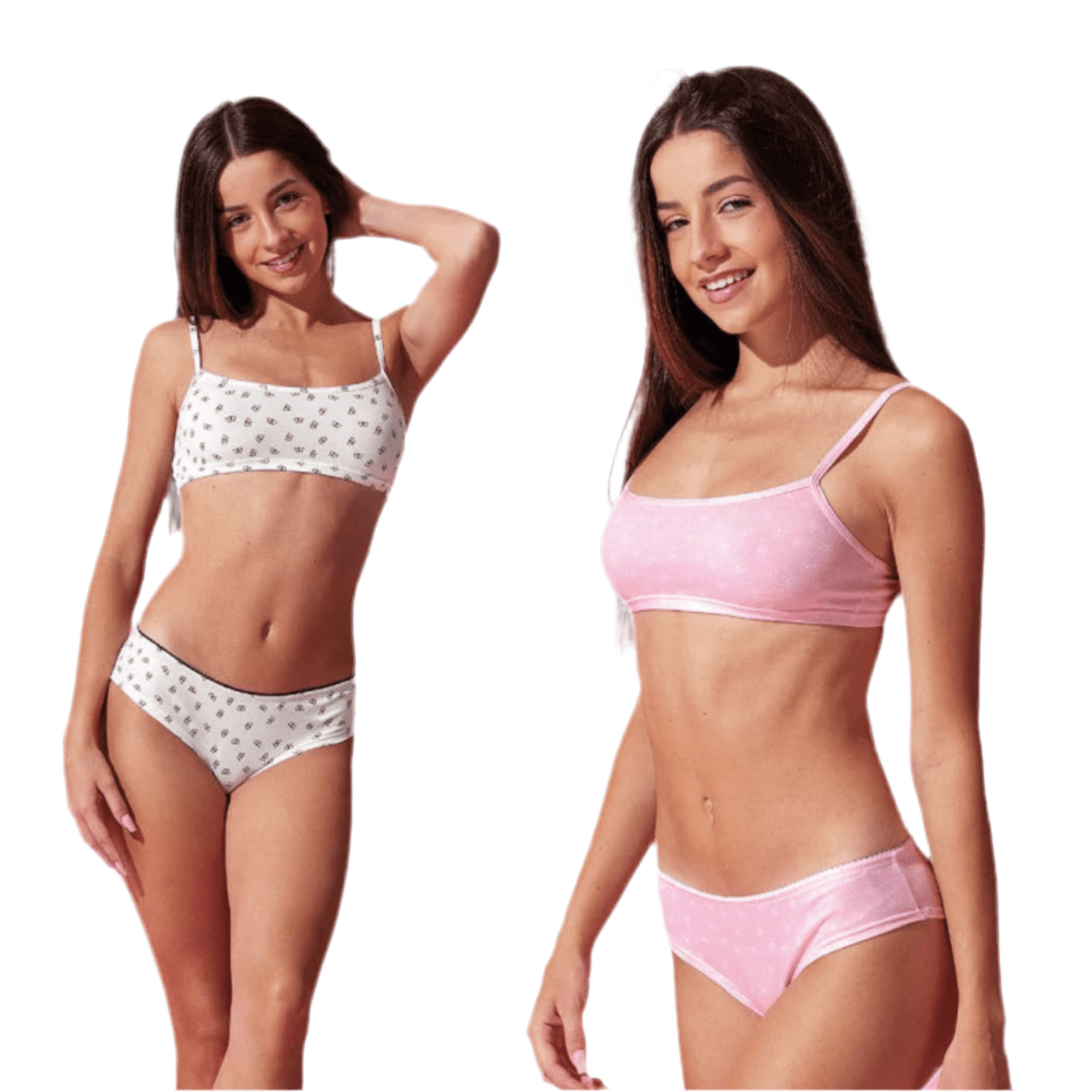COMPLETO BRASSIERE+SLIP RAGAZZA JADEA ART.4728 - Boutique dell'Intimo e del Neonato