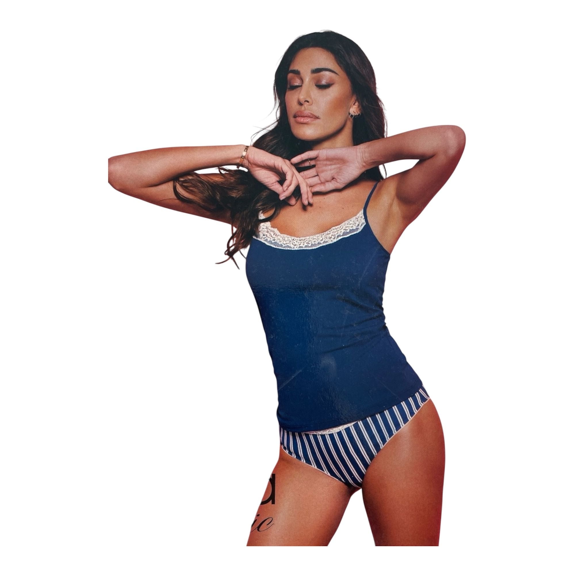 Completo Donna Canotta Spalla Stretta e Slip Jadea Art.4497 - Boutique dell'Intimo e del Neonato