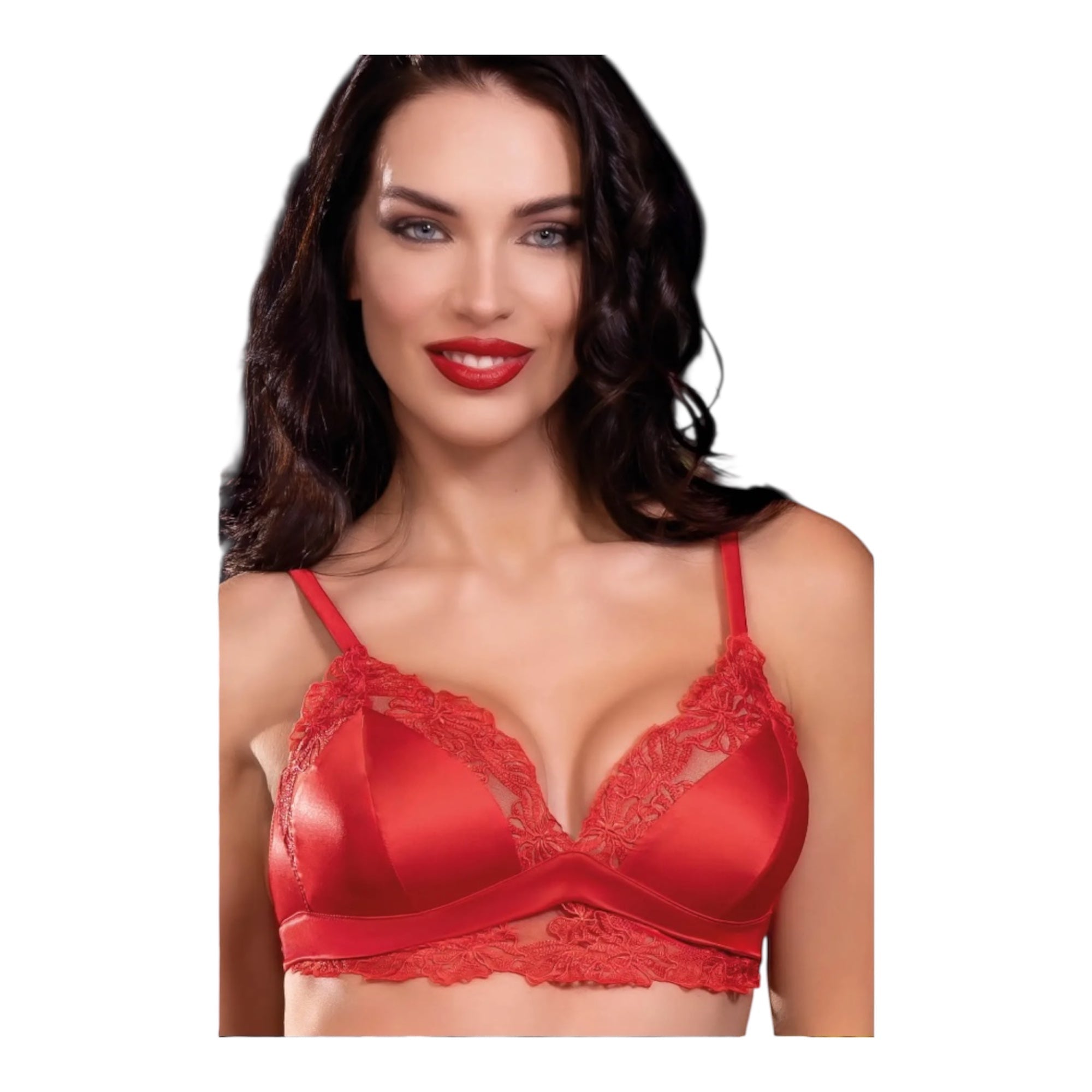 Completo Donna Natalizio Triangolo + Brasiliana in Pizzo Love and Bra Art.98099 - Boutique dell'Intimo e del Neonato