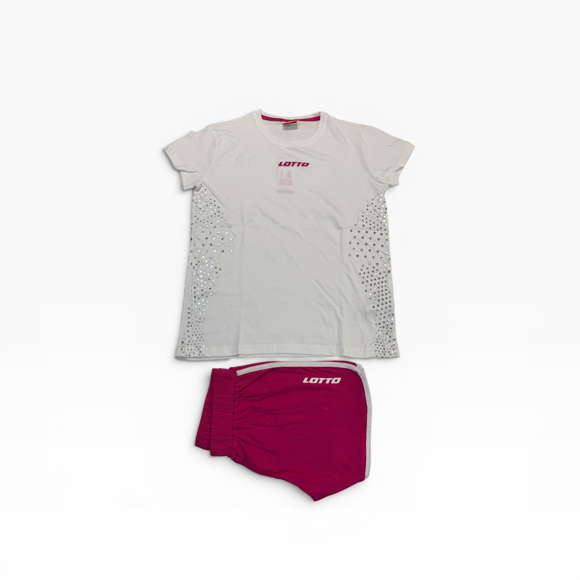 Completo Fuori Acqua Donna in Cotone T-Shirt e Shorts Lotto Art.LP5254 - Boutique dell'Intimo e del Neonato
