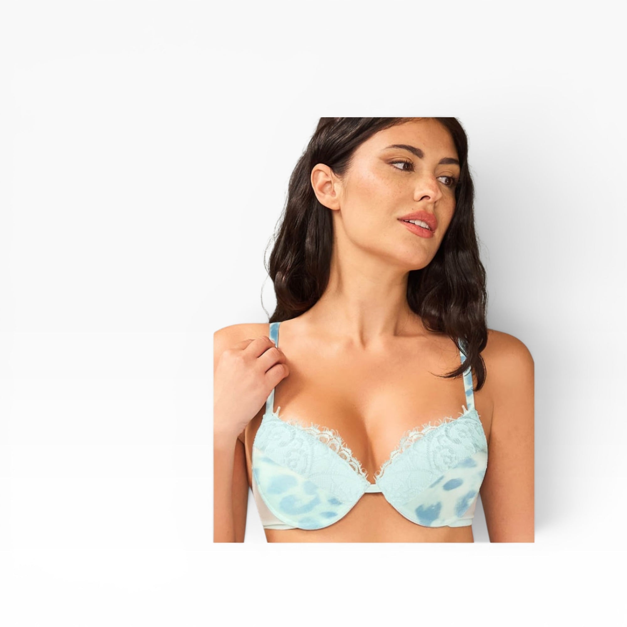 Completo Push - Up e Brasiliana V Satin Macu e Pizzo Love and Bra Art.102797 - Boutique dell'Intimo e del Neonato