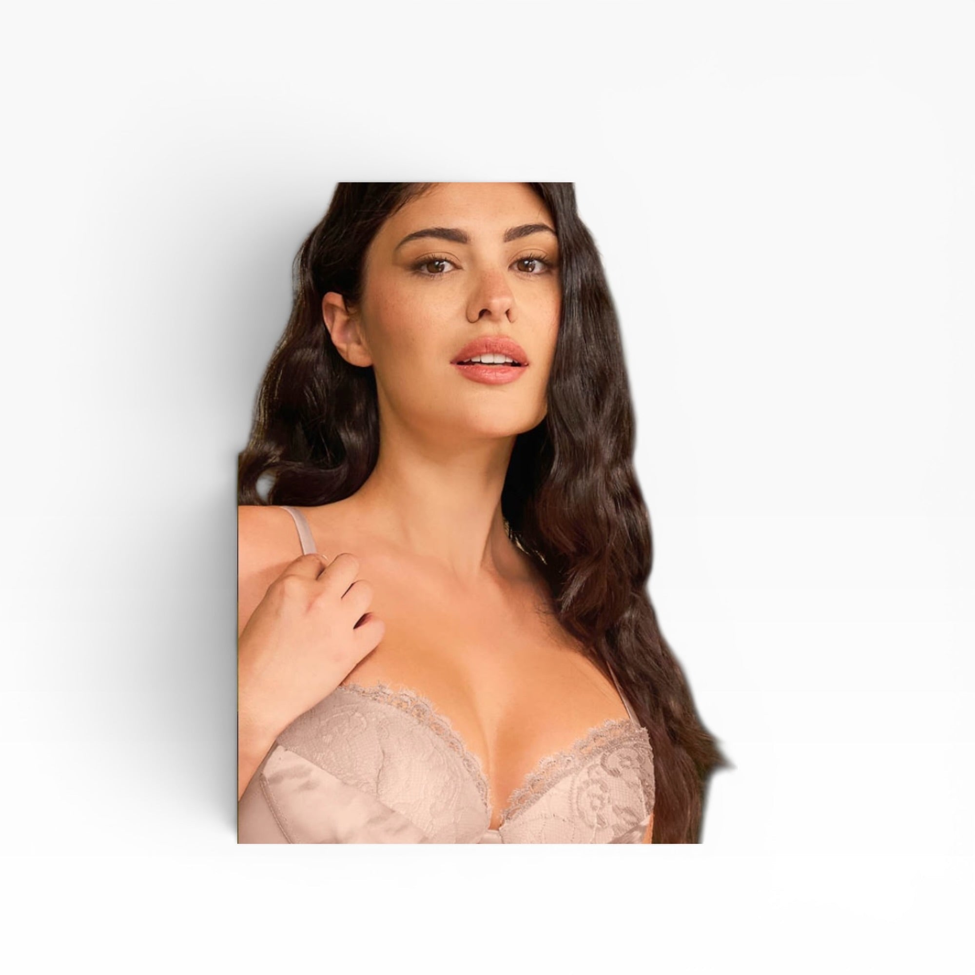 Completo Push - Up e Brasiliana V Satin Macu e Pizzo Love and Bra Art.102797 - Boutique dell'Intimo e del Neonato