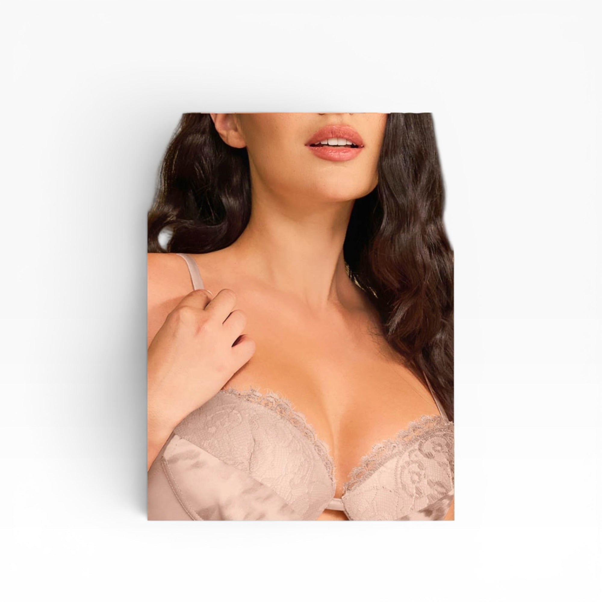 Completo Push - Up e Brasiliana V Satin Macu e Pizzo Love and Bra Art.102797 - Boutique dell'Intimo e del Neonato