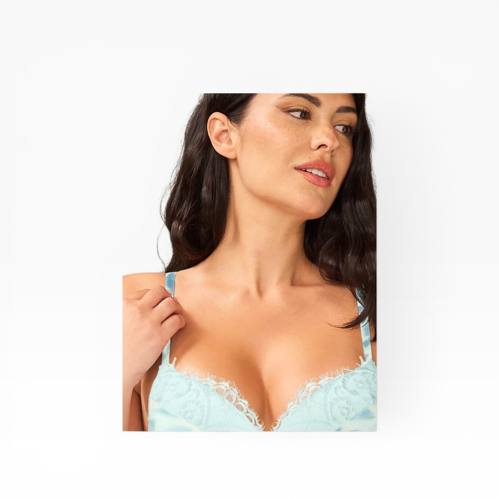 Completo Push - Up e Brasiliana V Satin Macu e Pizzo Love and Bra Art.102797 - Boutique dell'Intimo e del Neonato