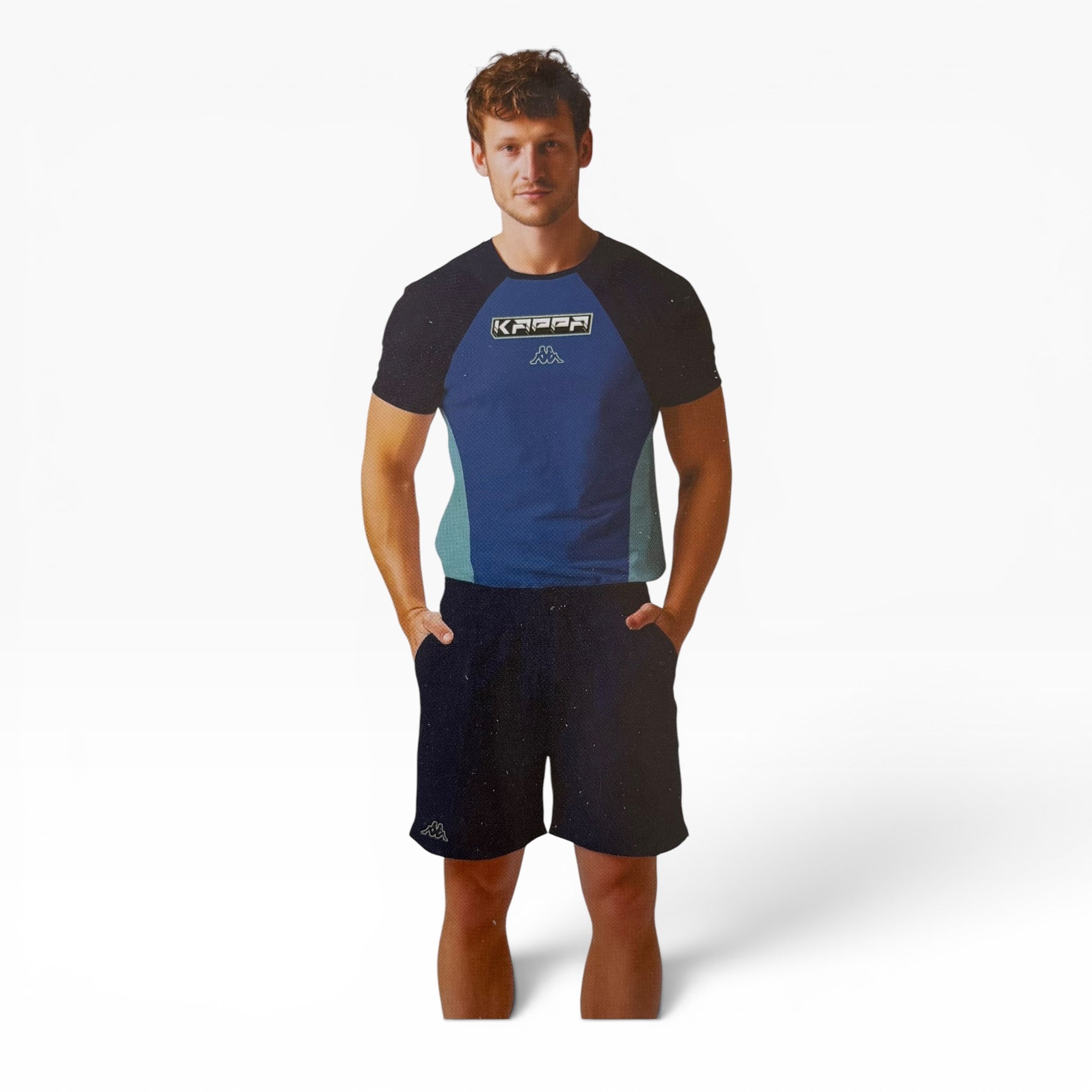 Completo Ragazzo Corto Fuori Acqua in Cotone Jersey Kappa Art.KMS26139 - Boutique dell'Intimo e del Neonato
