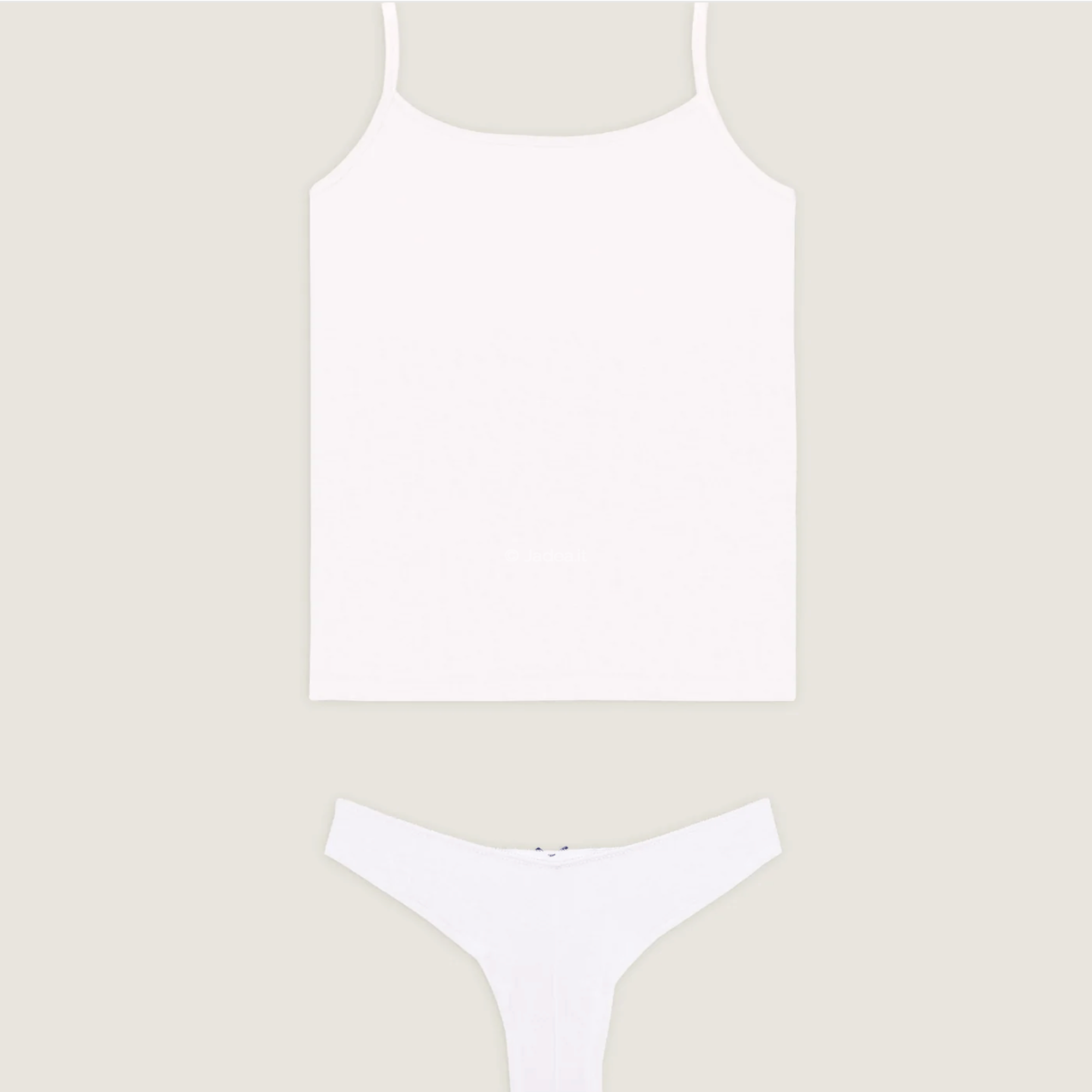 Completo Top e Brasiliana con dettagli in Pizzo Floreale Jadea Art.4736 - BOUTIQUE INTIMO E NEONATO