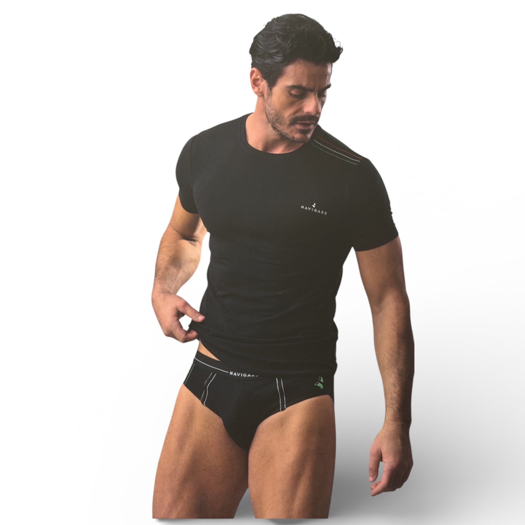 Completo Uomo T-Shirt Girocollo e Slip Navigare Art.21561S - Boutique dell'Intimo e del Neonato