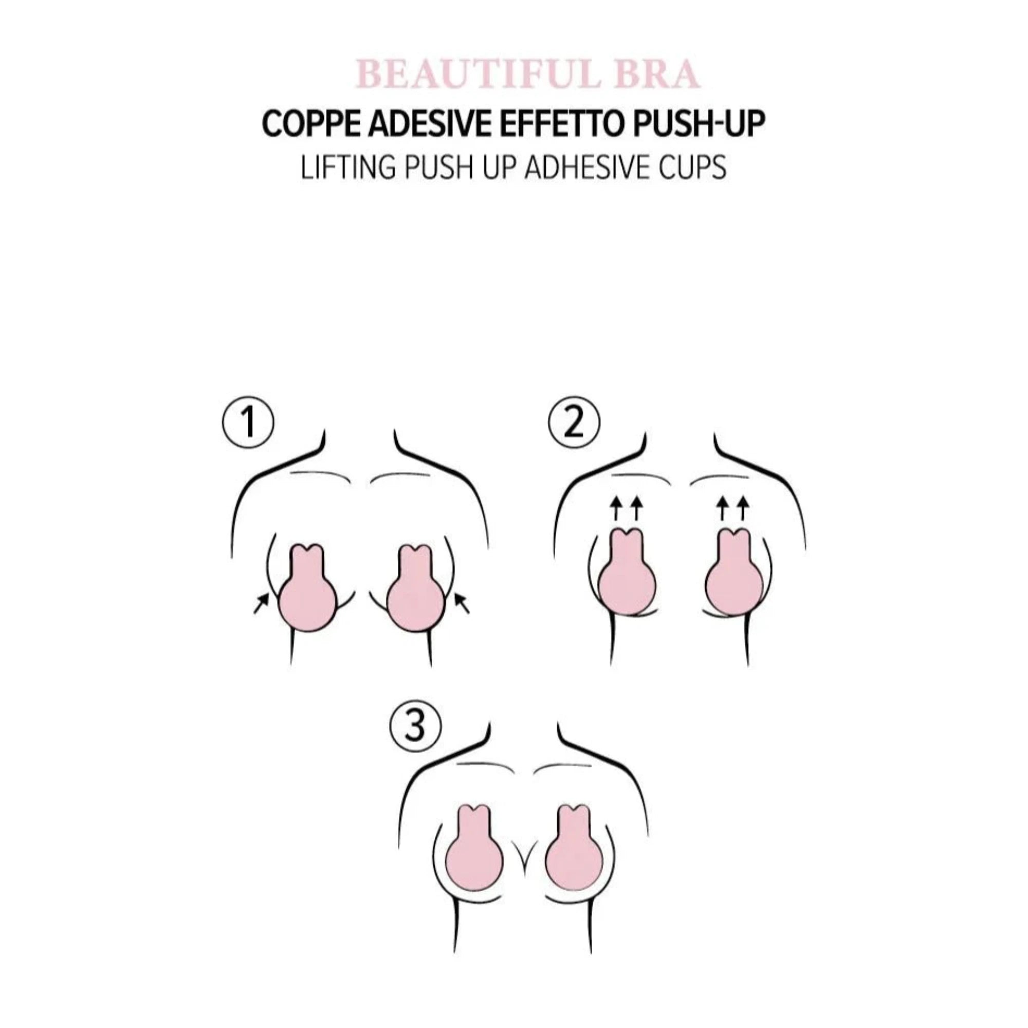 Coppe Adesive in Tessuto con Aletta "Bunny" Love and Bra Art. BEATIFUL BRA - BOUTIQUE INTIMO E NEONATO