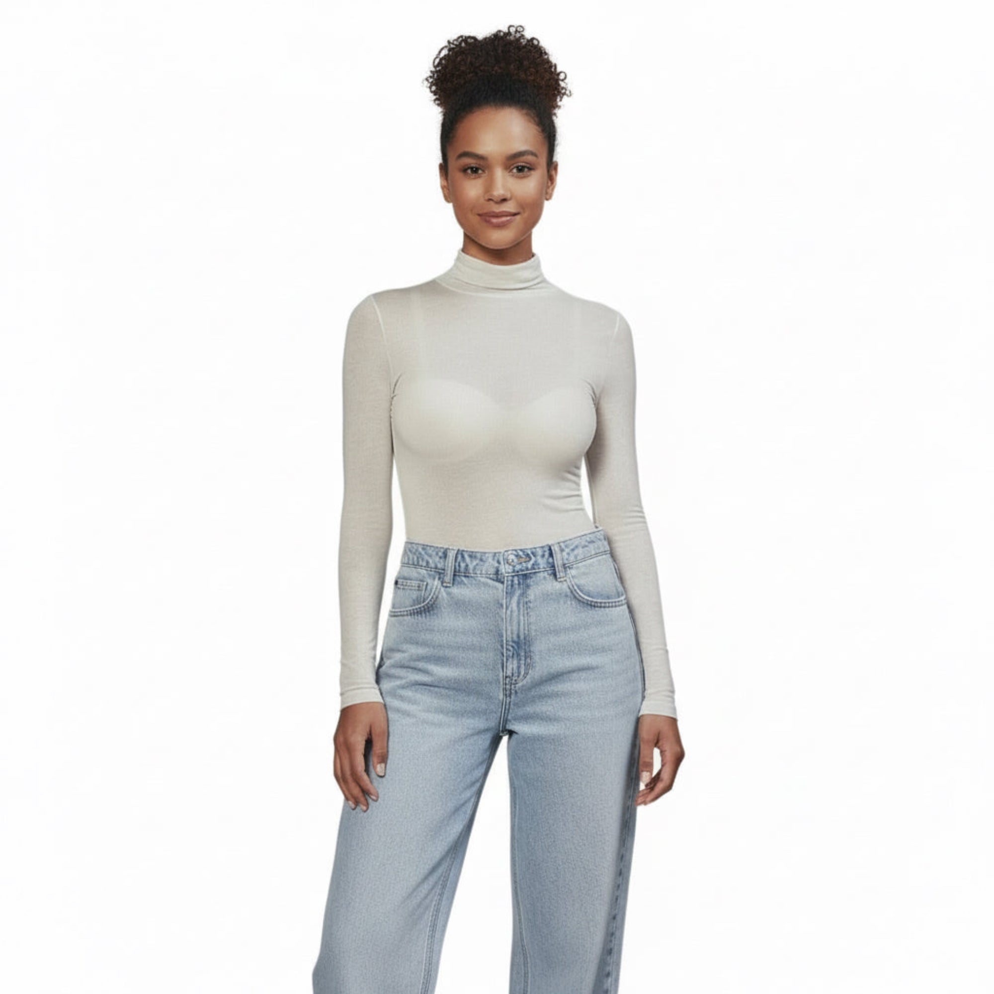 Maglia Donna Manica Lunga Dolcevita Cotone Modal e Cashemere MySublyme Art.1410 - Boutique dell'Intimo e del Neonato