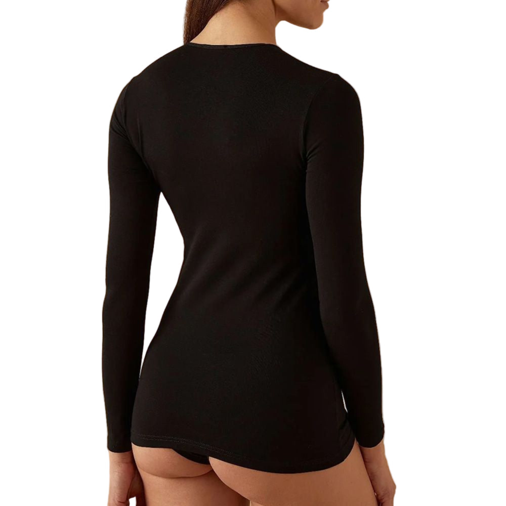 MAGLIA GIROCOLLO MANICA LUNGA GIROCOLLO JADEA ART.4055 - COTONE ELASTICIZZATO MODAL - BOUTIQUE INTIMO E NEONATO