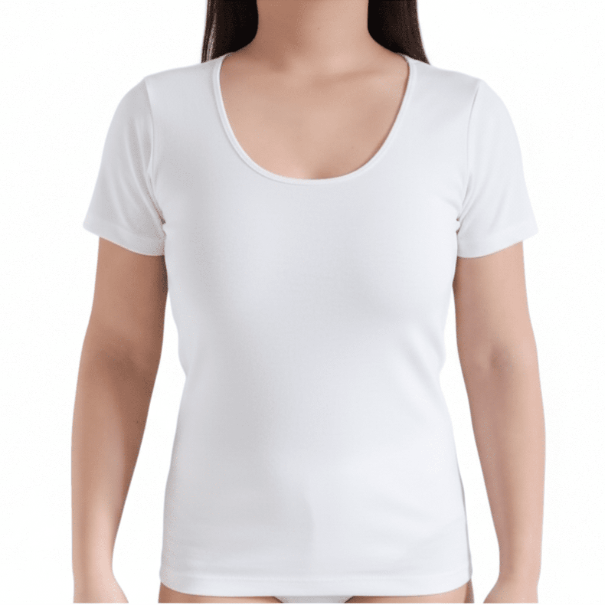 Mezza Manica Donna in Caldo Cotone con Bordo in Raso Mansuè Art.60079 - Boutique dell'Intimo e del Neonato