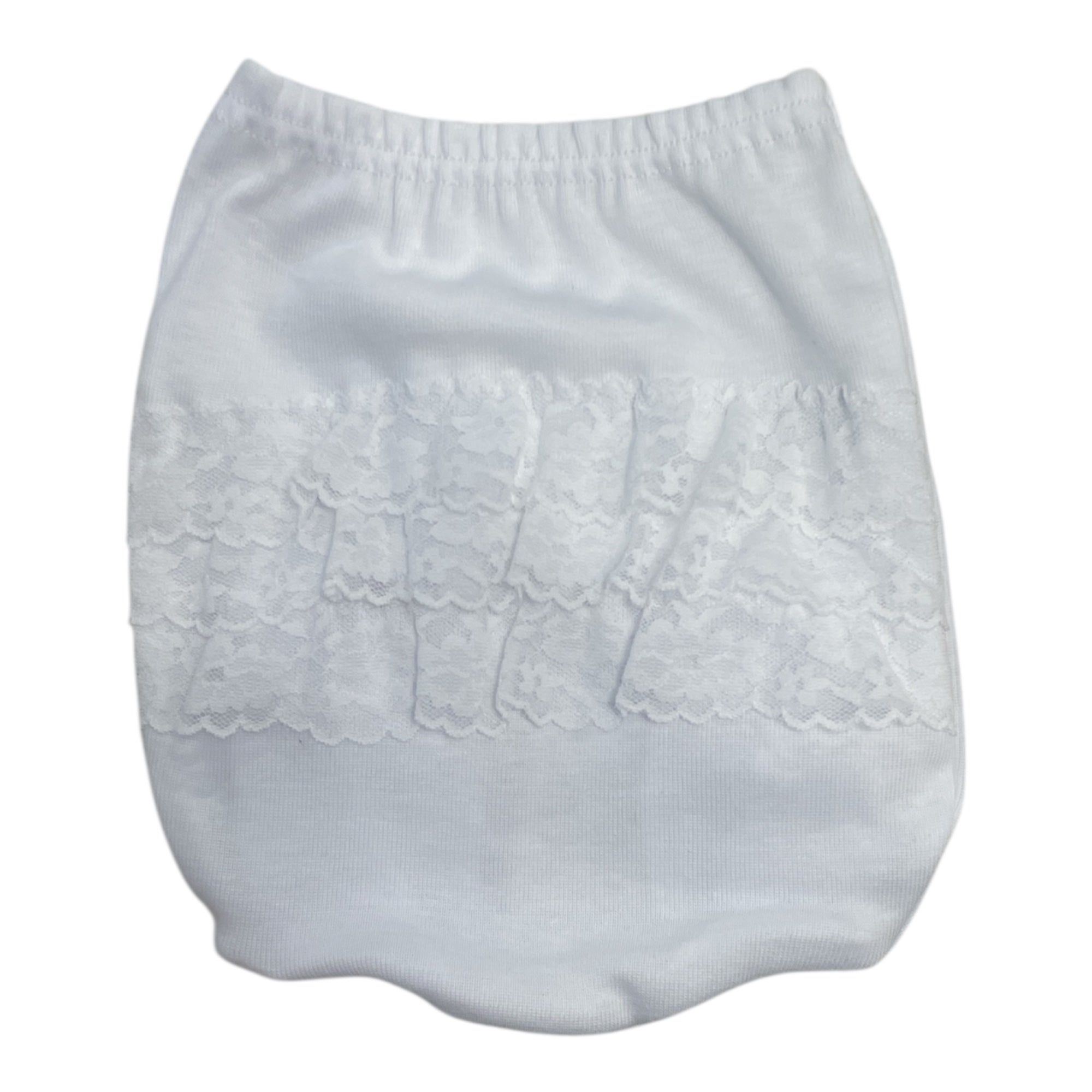 Mutandine Anatomiche Neonato in Cotone e Pizzo Alvada Art. A393 - Boutique dell'Intimo e del Neonato