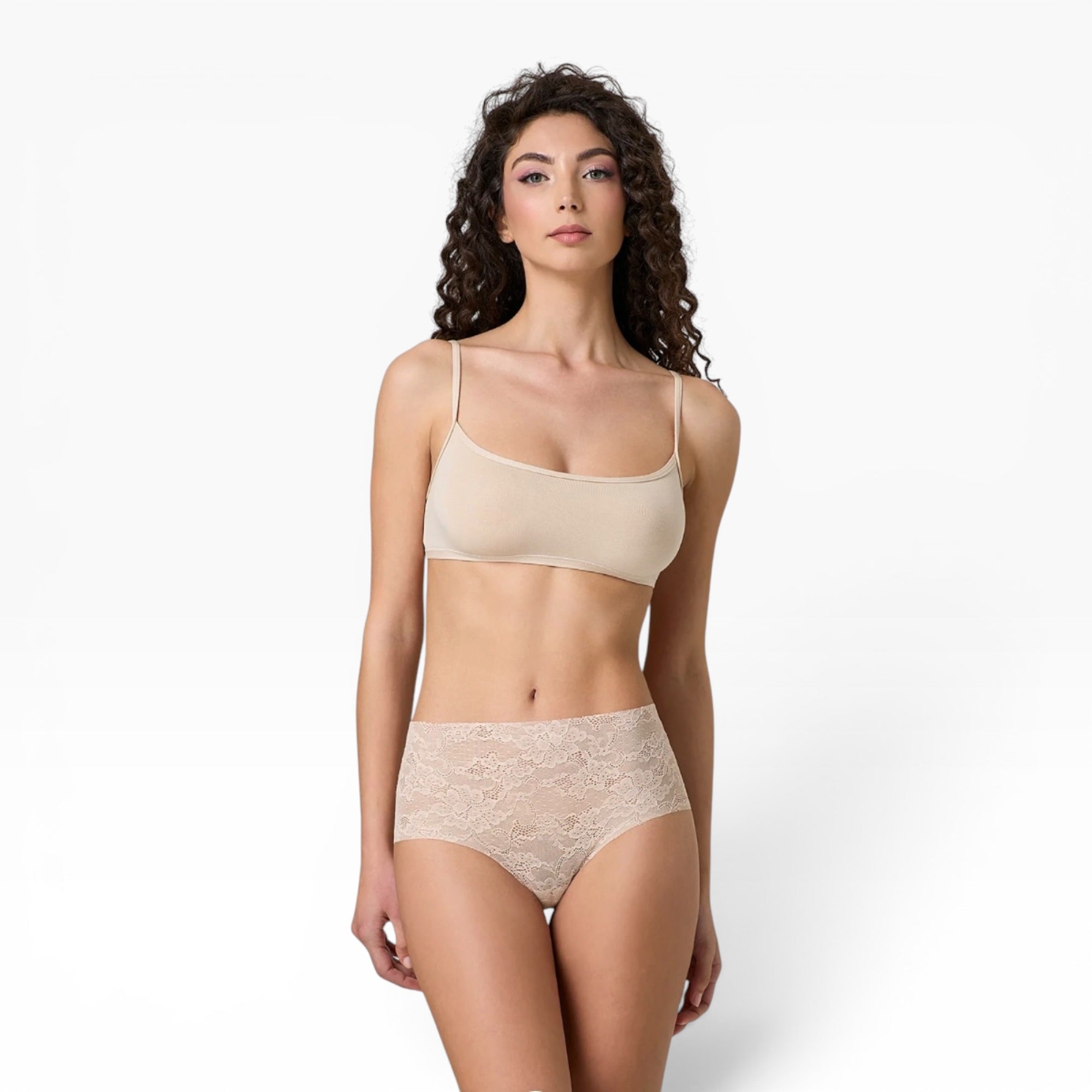 Panty Donna Moda Midi n Pizzo Taglio Laser Jadea Art.8023 - Boutique dell'Intimo e del Neonato