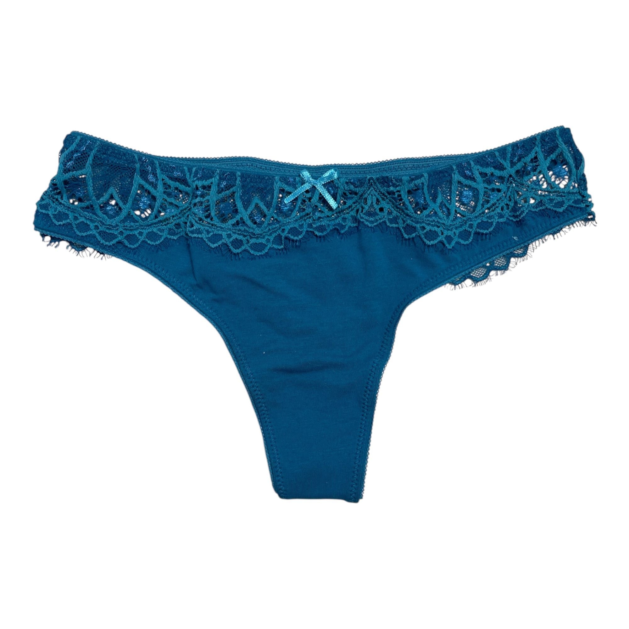 Perizoma Donna Fantasia Moda in Cotone e Pizzo Jadea Chic Art.6046 - Boutique dell'Intimo e del Neonato